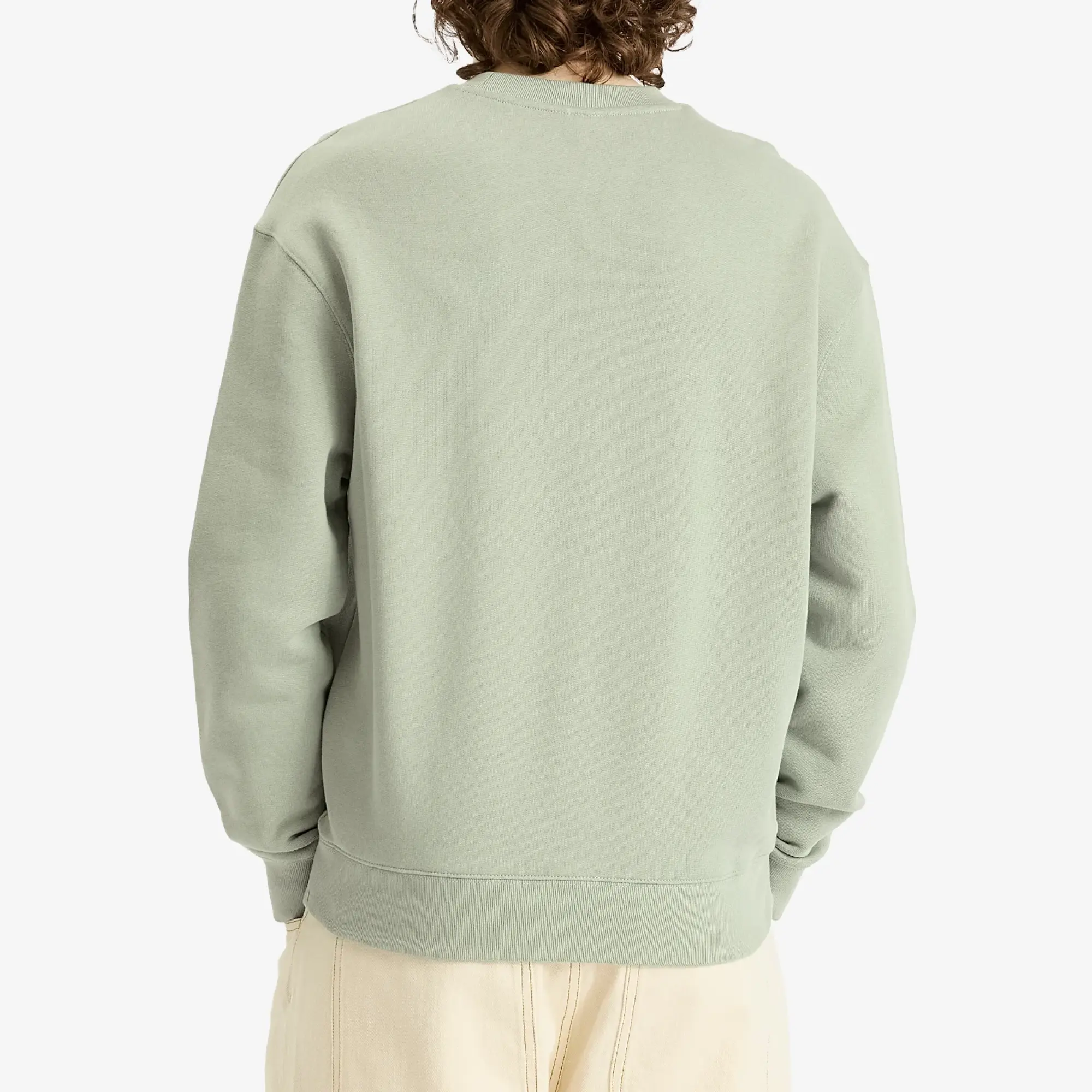 Maison Kitsuné Maison Kitsune Handwriting Comfort Crew Sweatshirt Vert-De-Gris