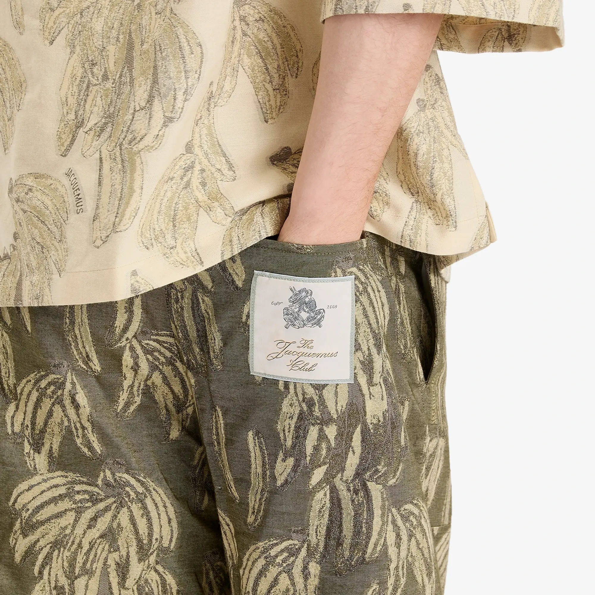 Jacquemus Men's Banana Jacquard Canvas Shorts Multi