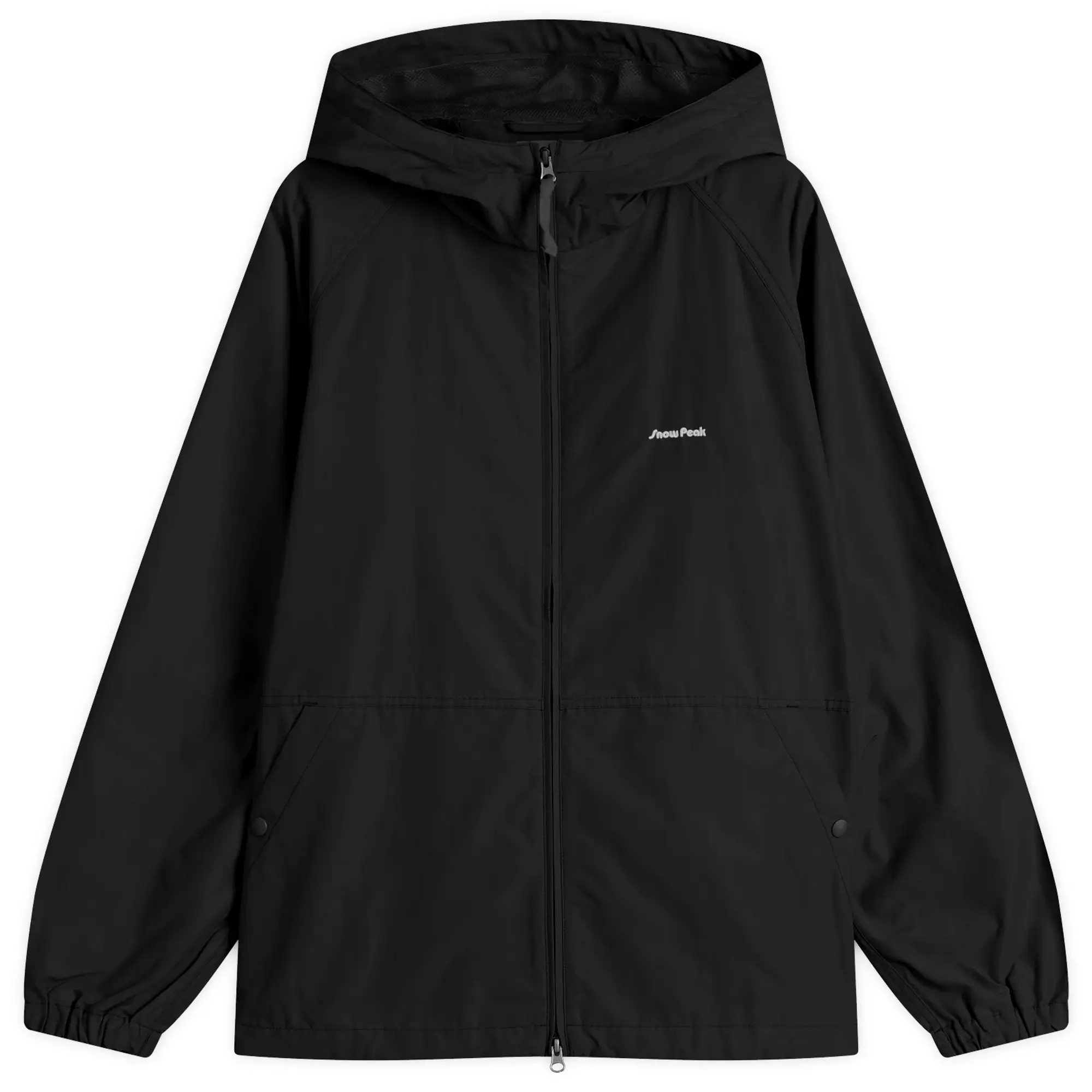 Snow Peak Men's Light Mountain Cloth Zip Up Parka Black