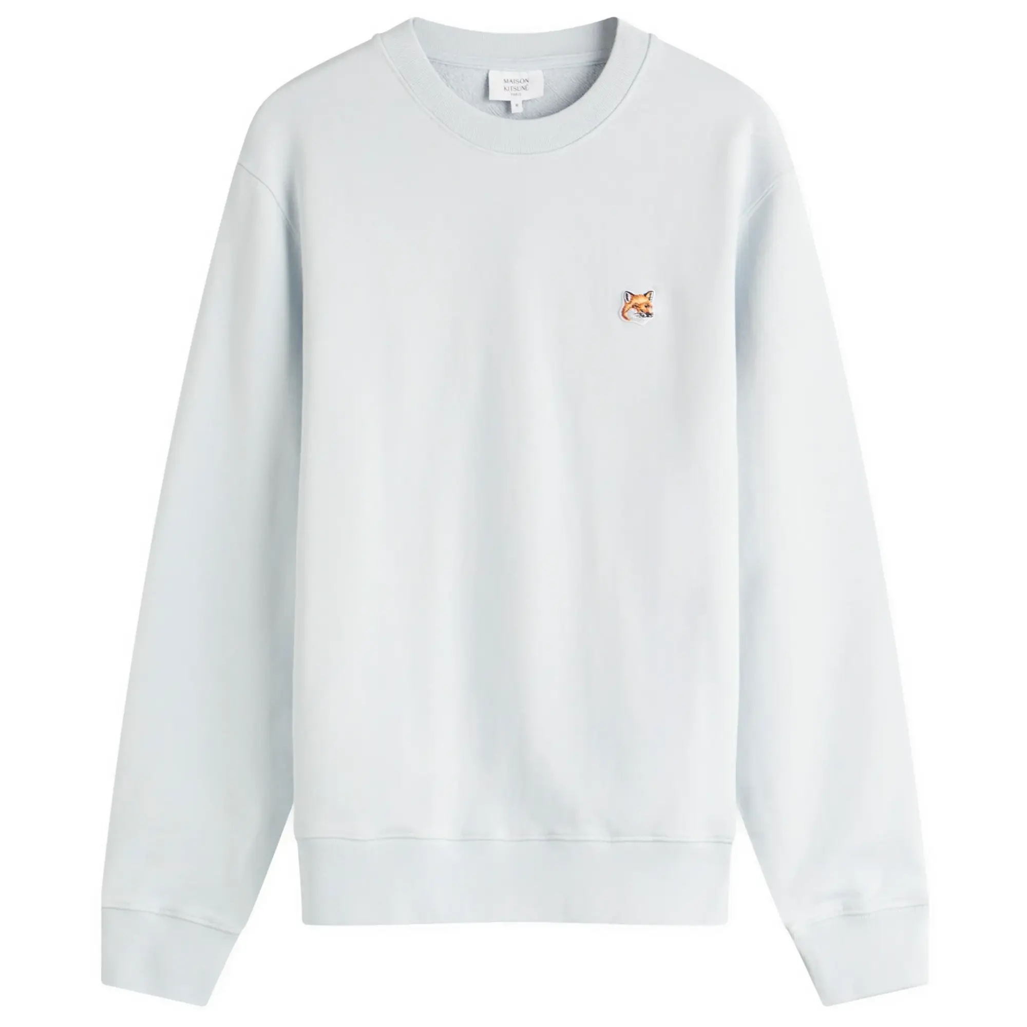 Maison Kitsuné Maison Kitsune Fox Head Patch Regular Sweatshirt Cirrus Blue