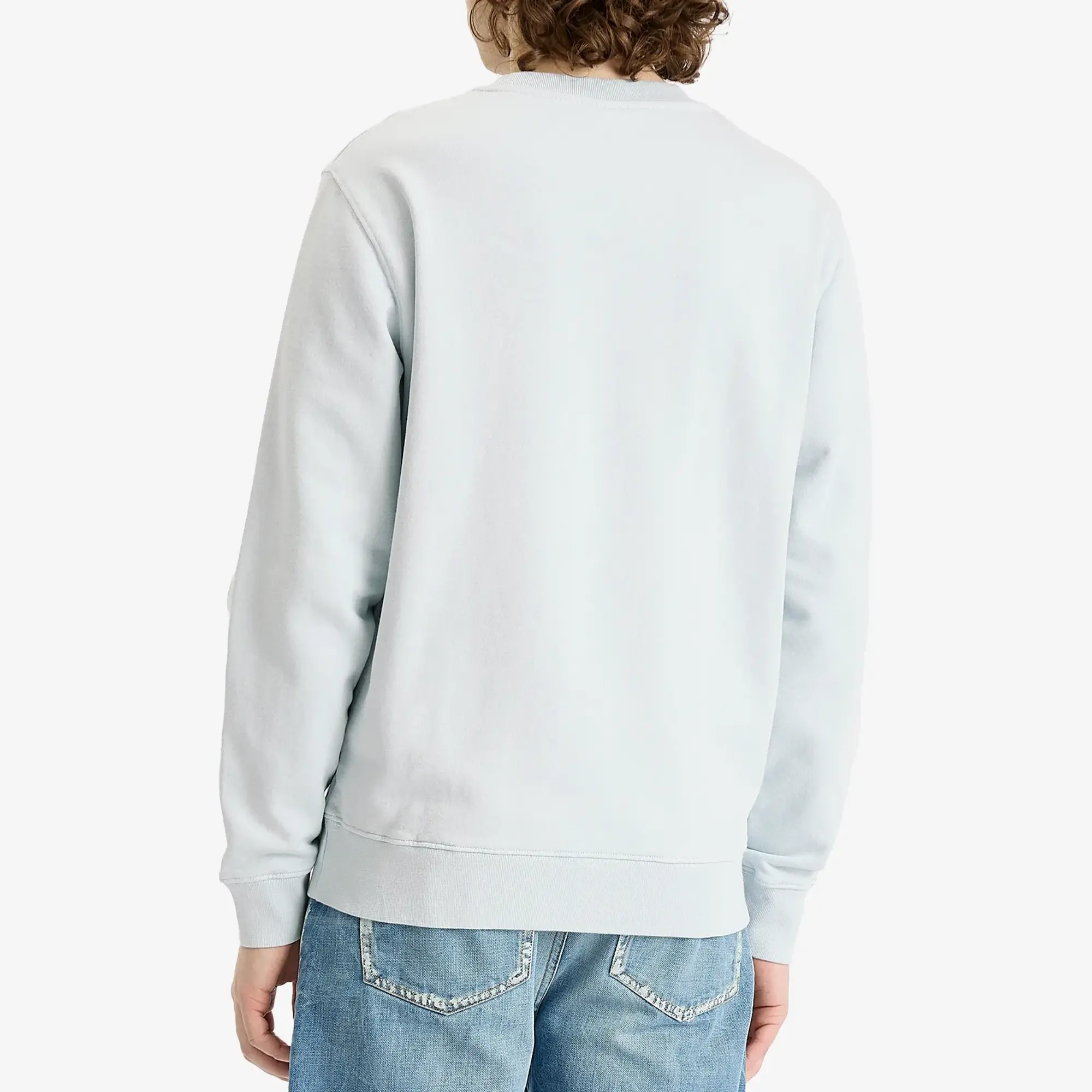 Maison Kitsuné Maison Kitsune Fox Head Patch Regular Sweatshirt Cirrus Blue