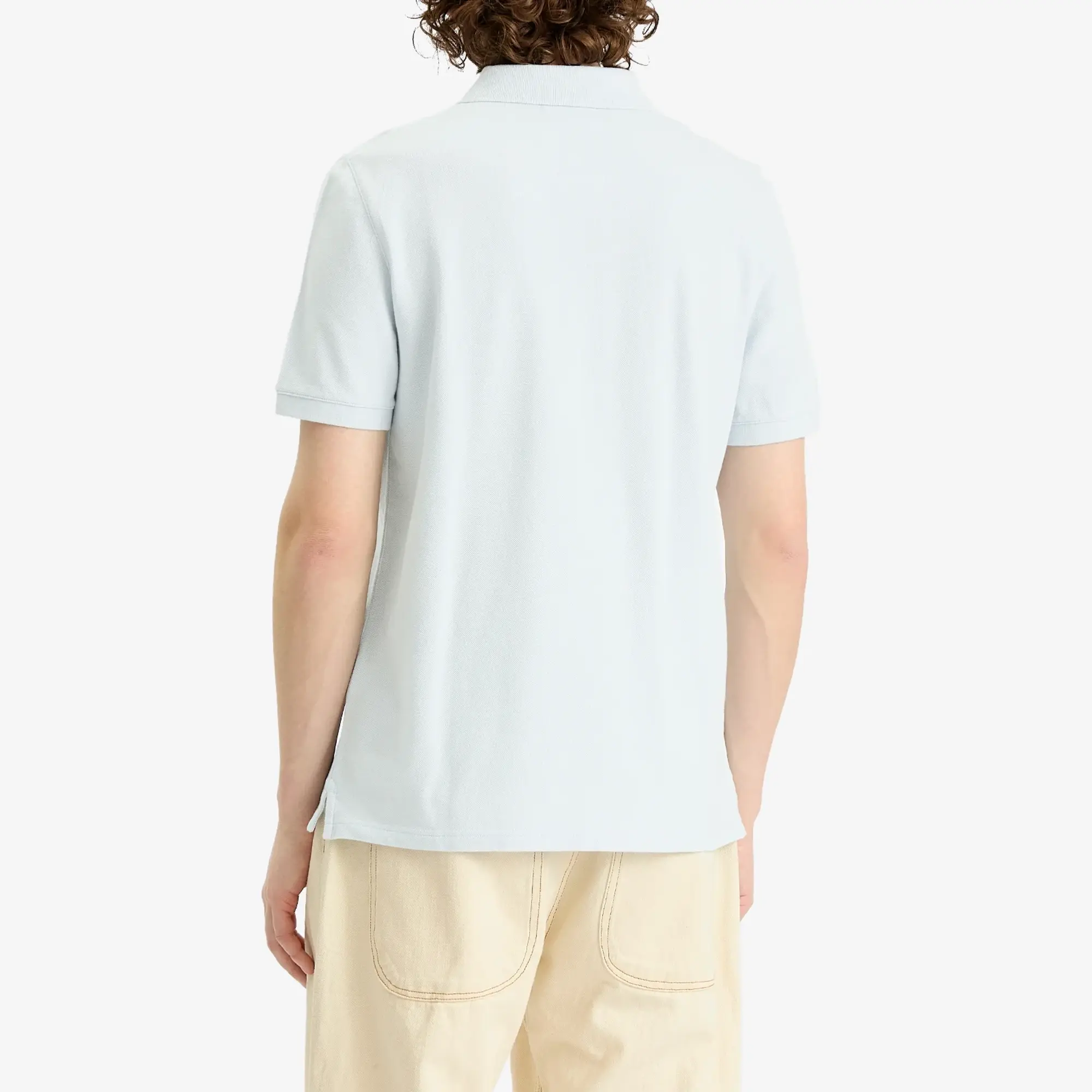 Maison Kitsuné Maison Kitsune Fox Head Patch Regular Polo Cirrus Blue
