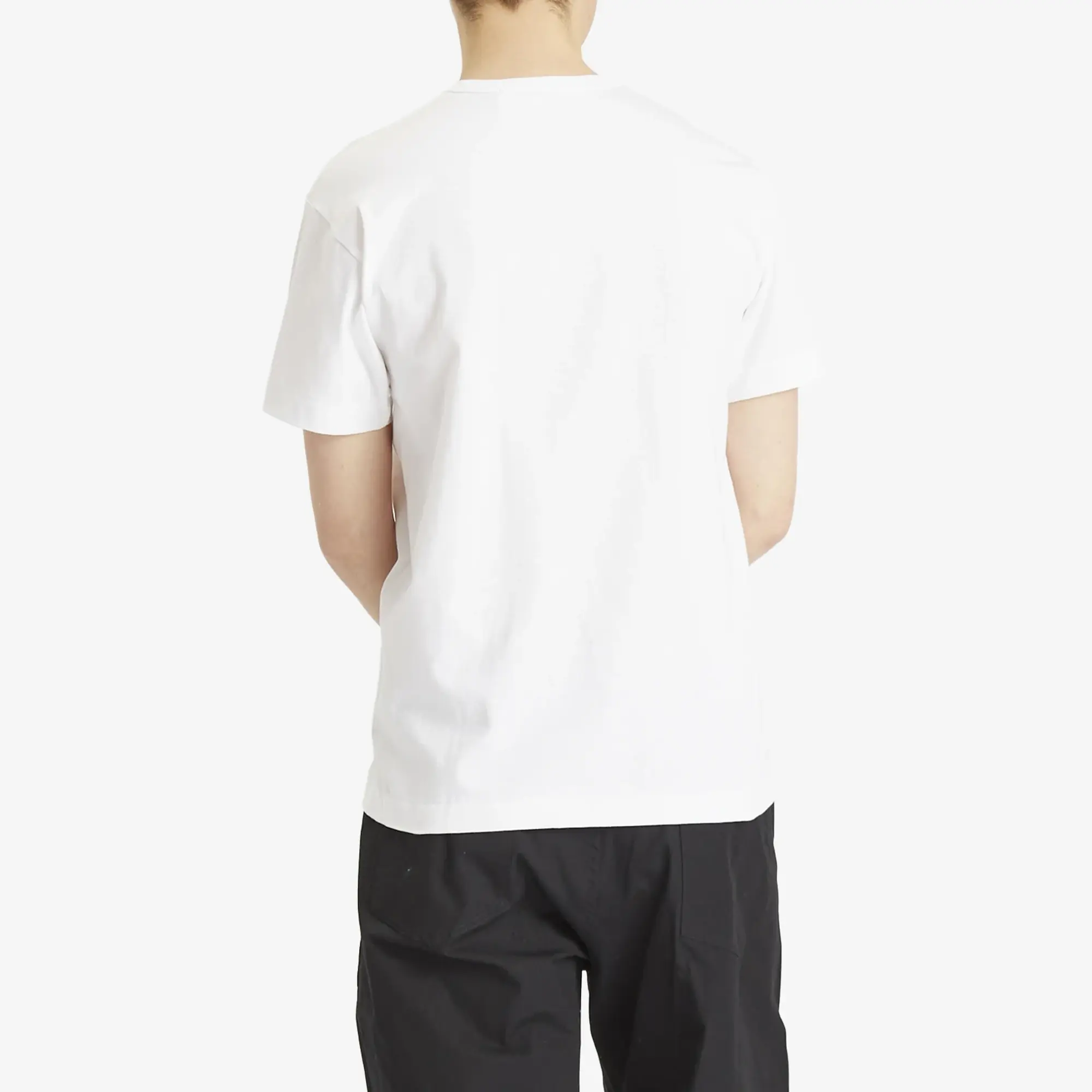 Comme des Garçons Play Men's Studded Heart T-Shirt White/Red