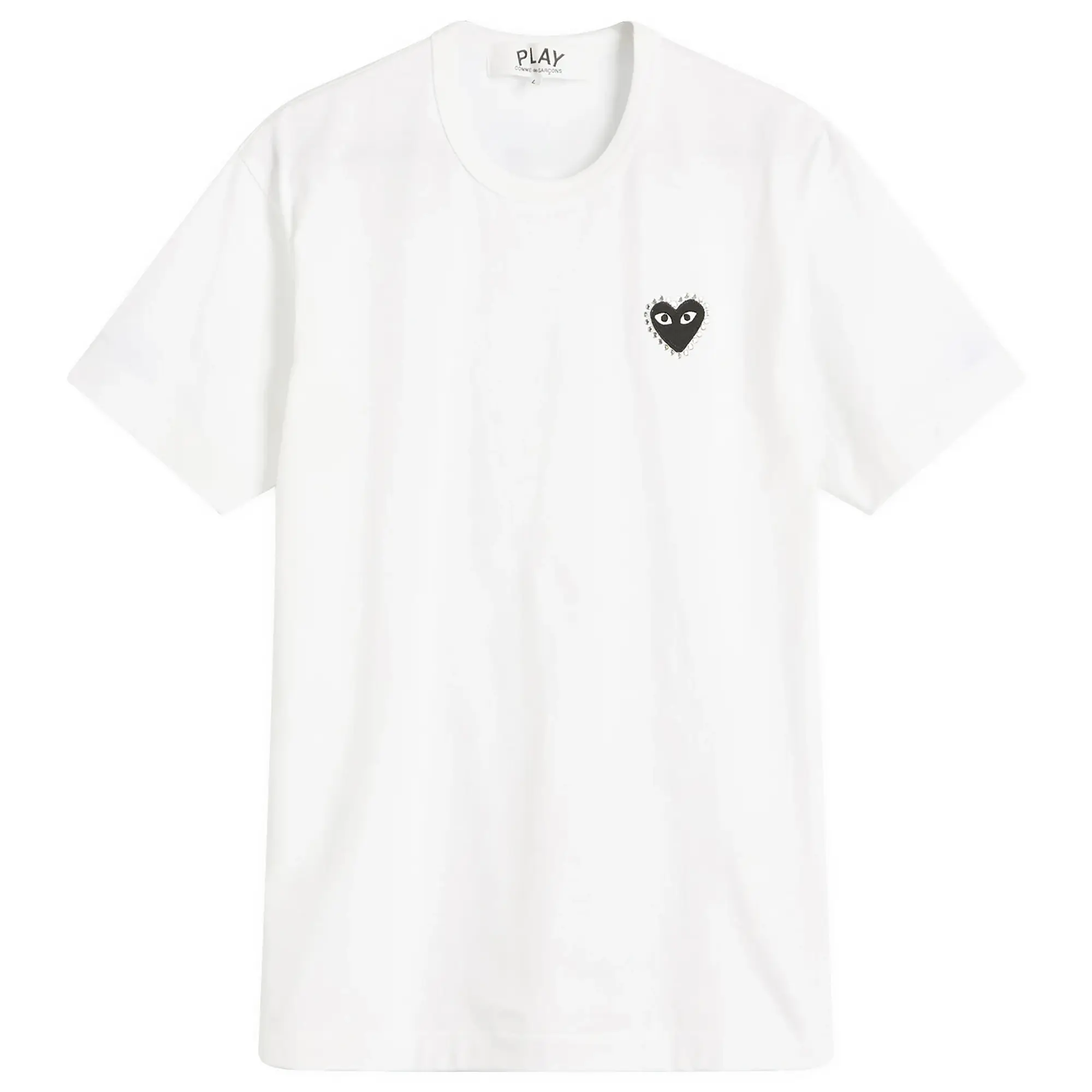 Comme des Garçons Play Men's Studded Heart T-Shirt White/Black
