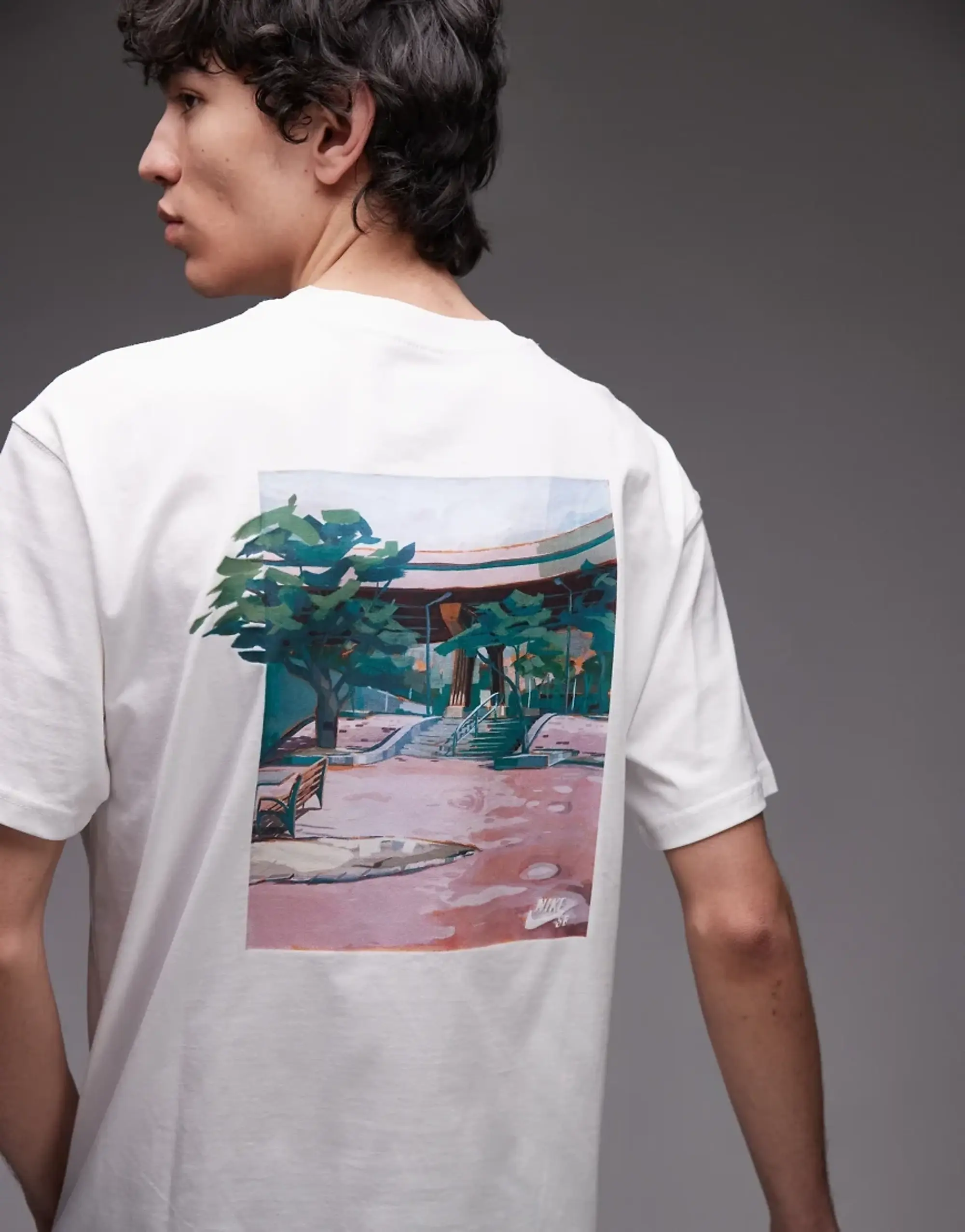 Nike Sb Logo T-Shirt In White
