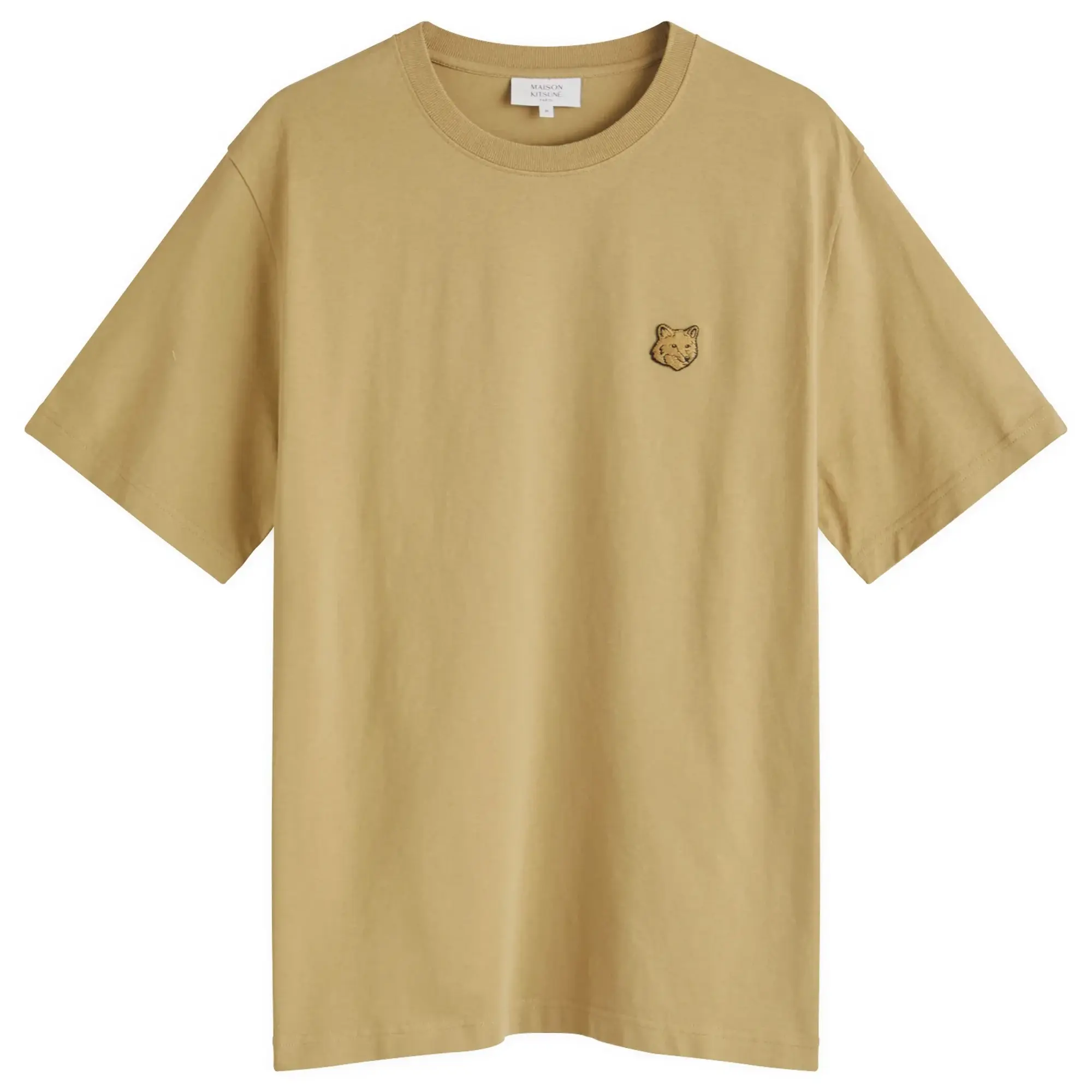 Maison Kitsuné Maison Kitsune Bold Fox Head Patch Comfort T Shirt Cardamon