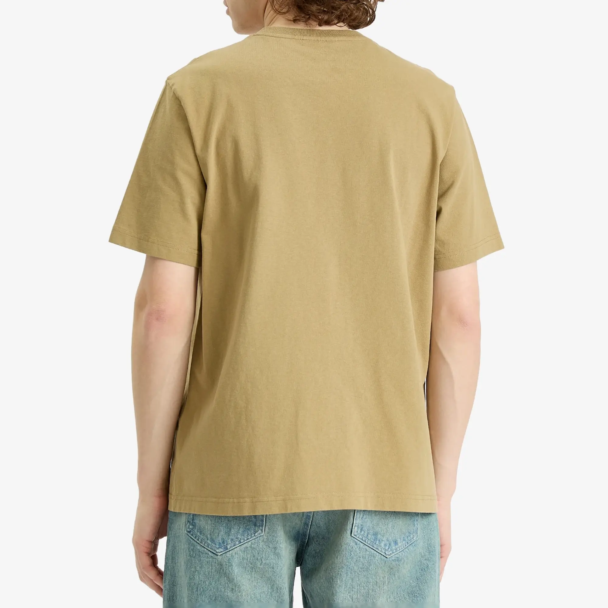 Maison Kitsuné Maison Kitsune Bold Fox Head Patch Comfort T Shirt Cardamon