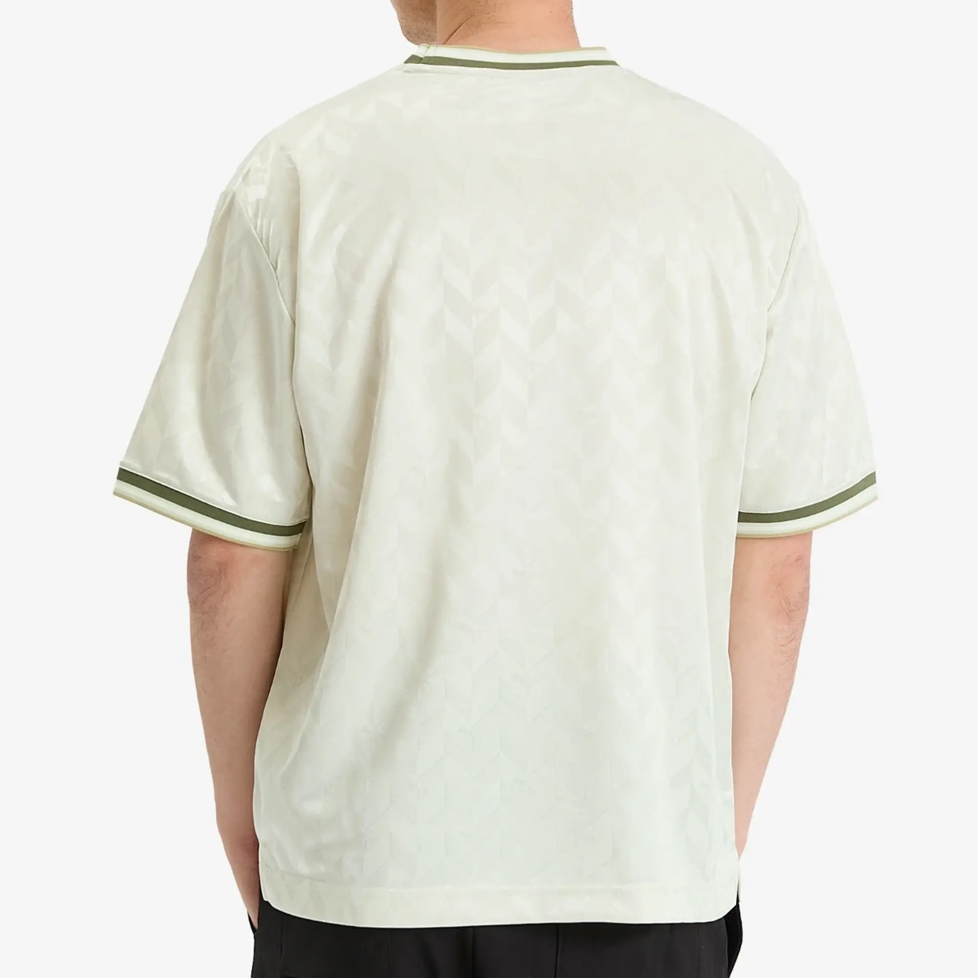 Maison Kitsuné Maison Kitsune Jacquard Flash Fox Oversize T-Shirt Celadon