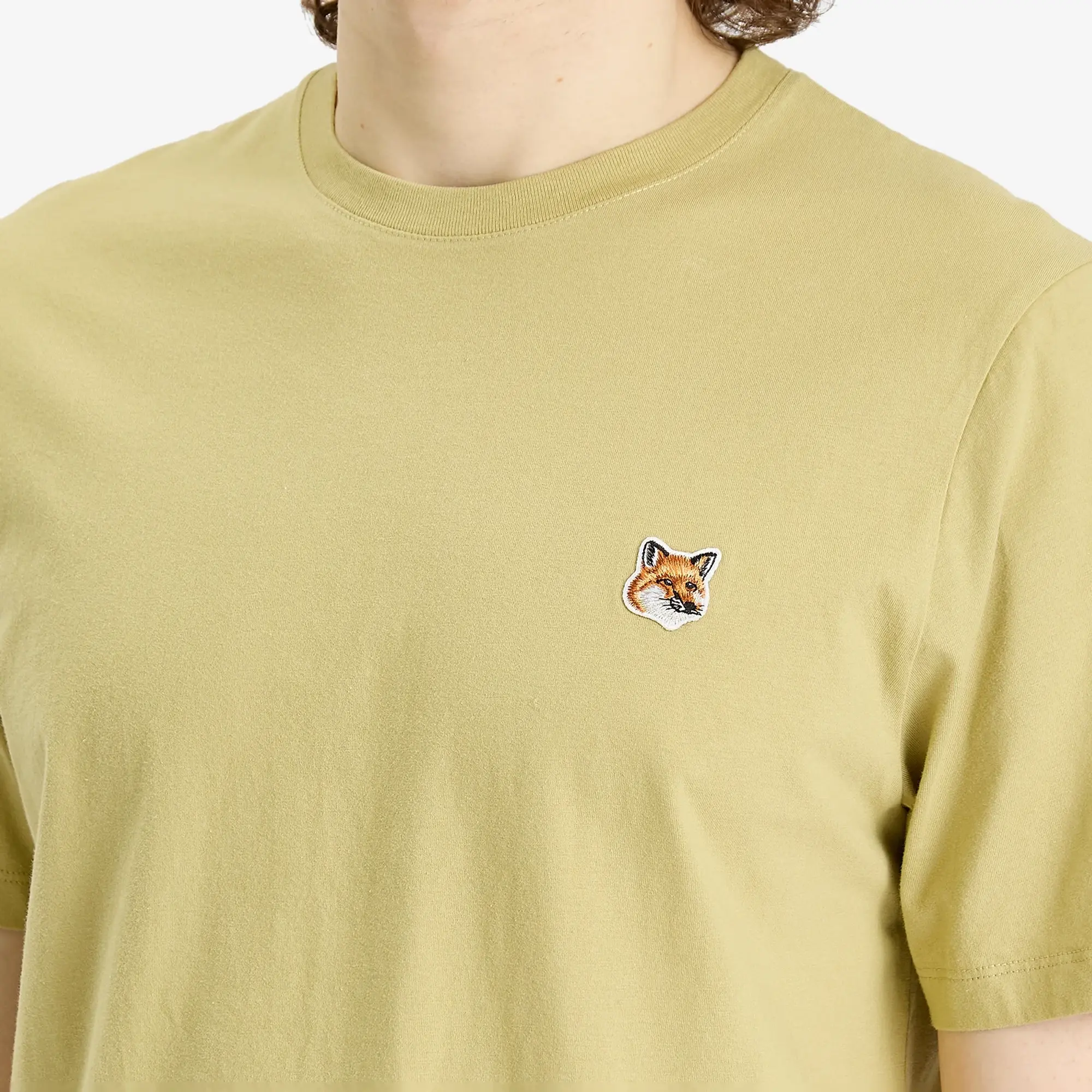 Maison Kitsuné Maison Kitsune Fox Head Patch Regular T-Shirt Canvas