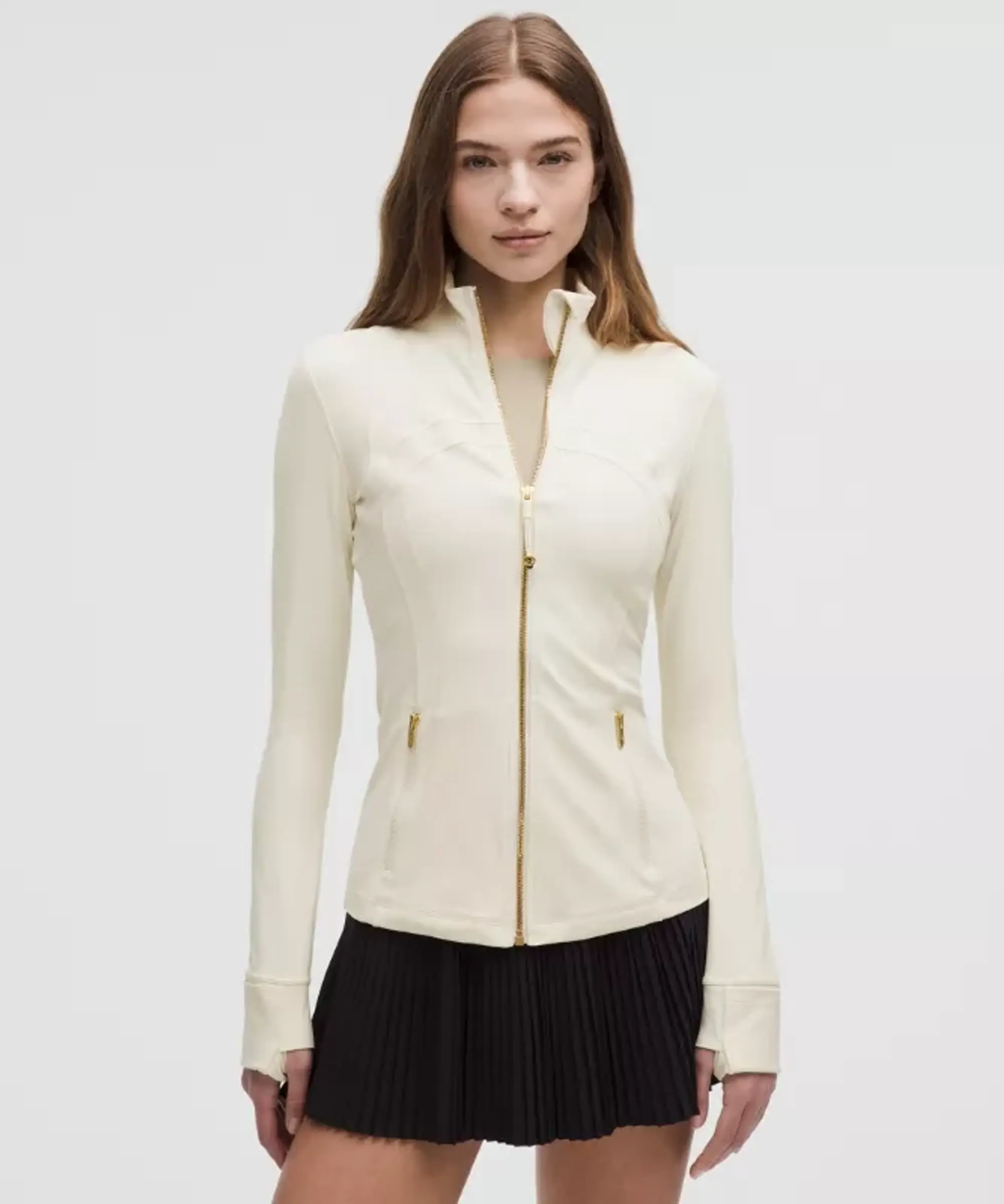 lululemon IE lululemon – Women's Define Jacket Nulu – Color Gold/White – Size 8