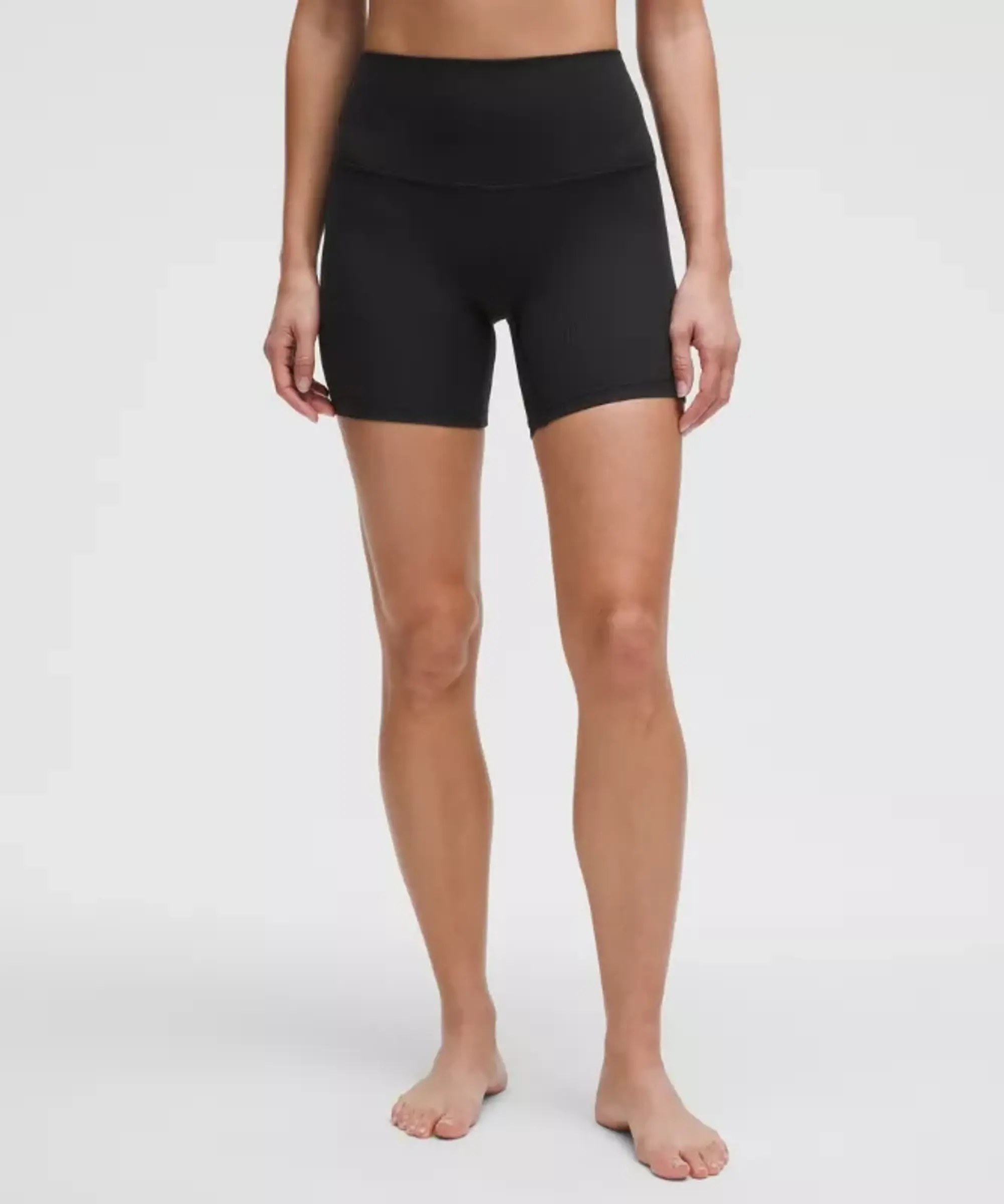 lululemon IE lululemon – Women's Align High-Rise Ribbed Shorts – 6 – Color Black – Size 8