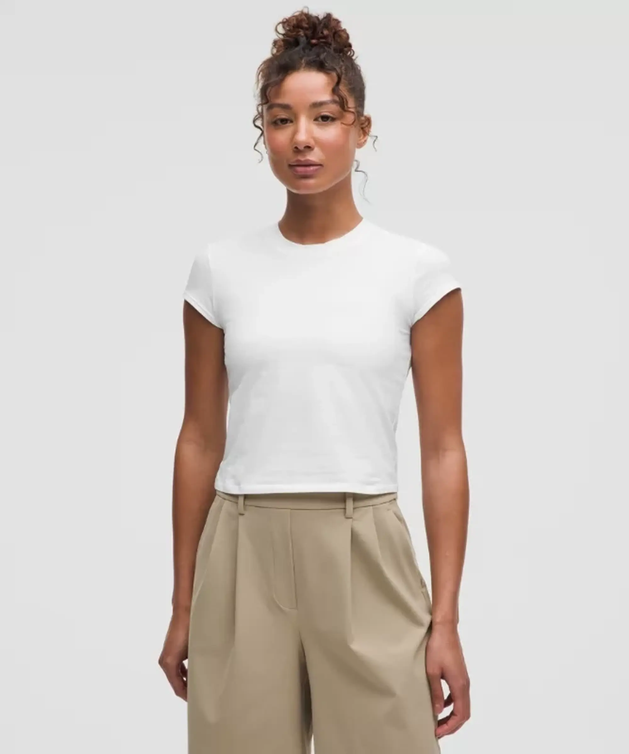 lululemon IE lululemon – Women's Organic Baby Tee – Color White – Size 2XS
