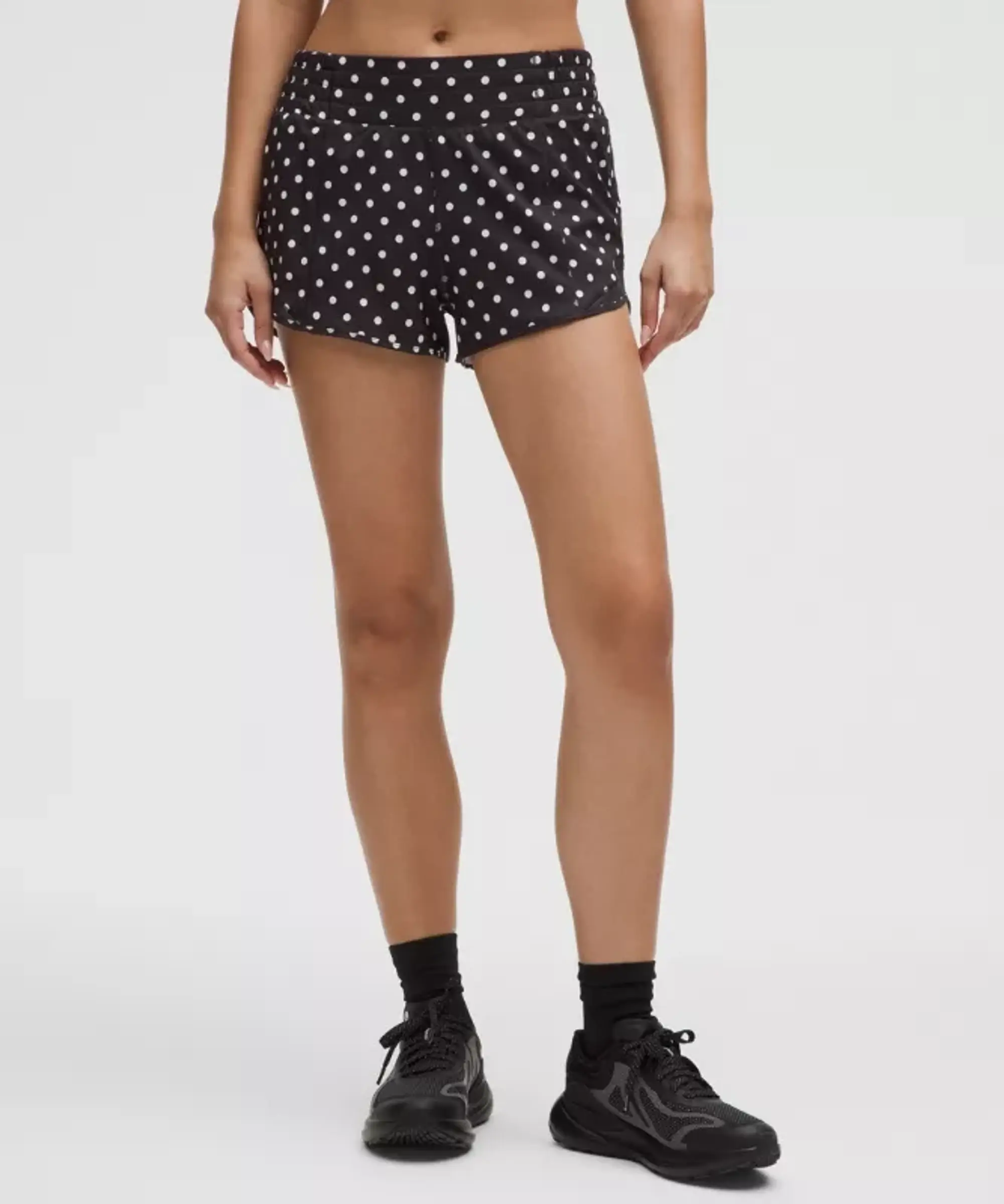 lululemon IE lululemon – Women's Hotty Hot High-Rise Lined Shorts – 2.5 – Color White/Black – Size 8