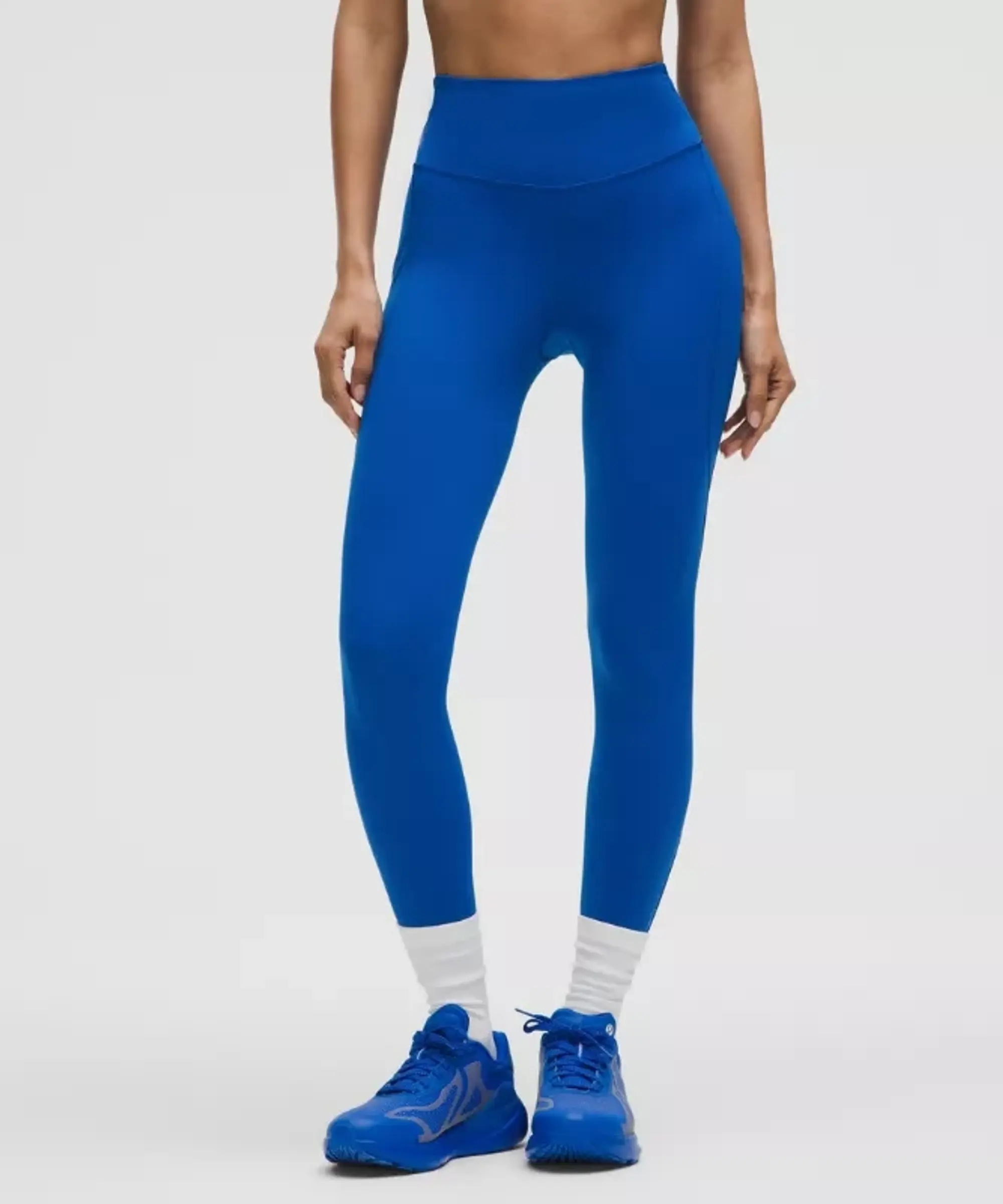 lululemon IE lululemon – Women's Fast and Free High-Rise Tight Leggings 25” Pockets – Color Blue – Size 8
