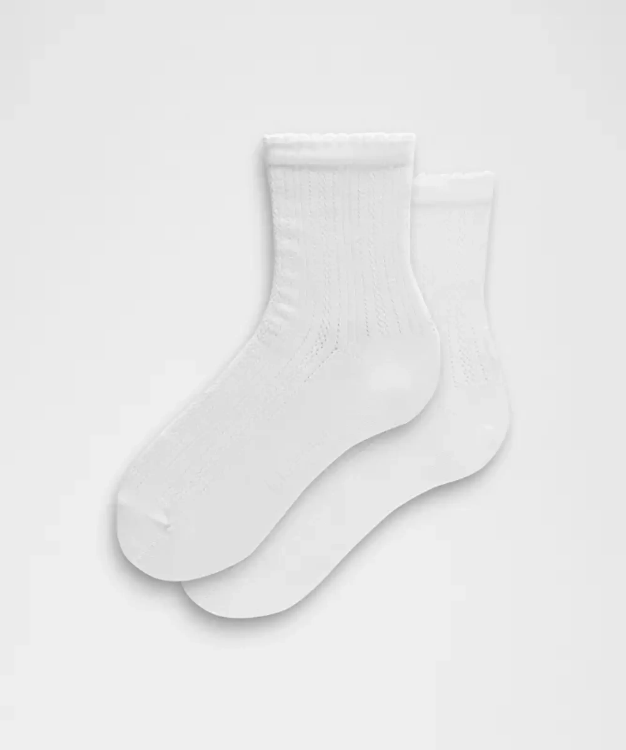 lululemon IE lululemon – Men's Unisex Pointelle Quarter Socks – Color White – Size S