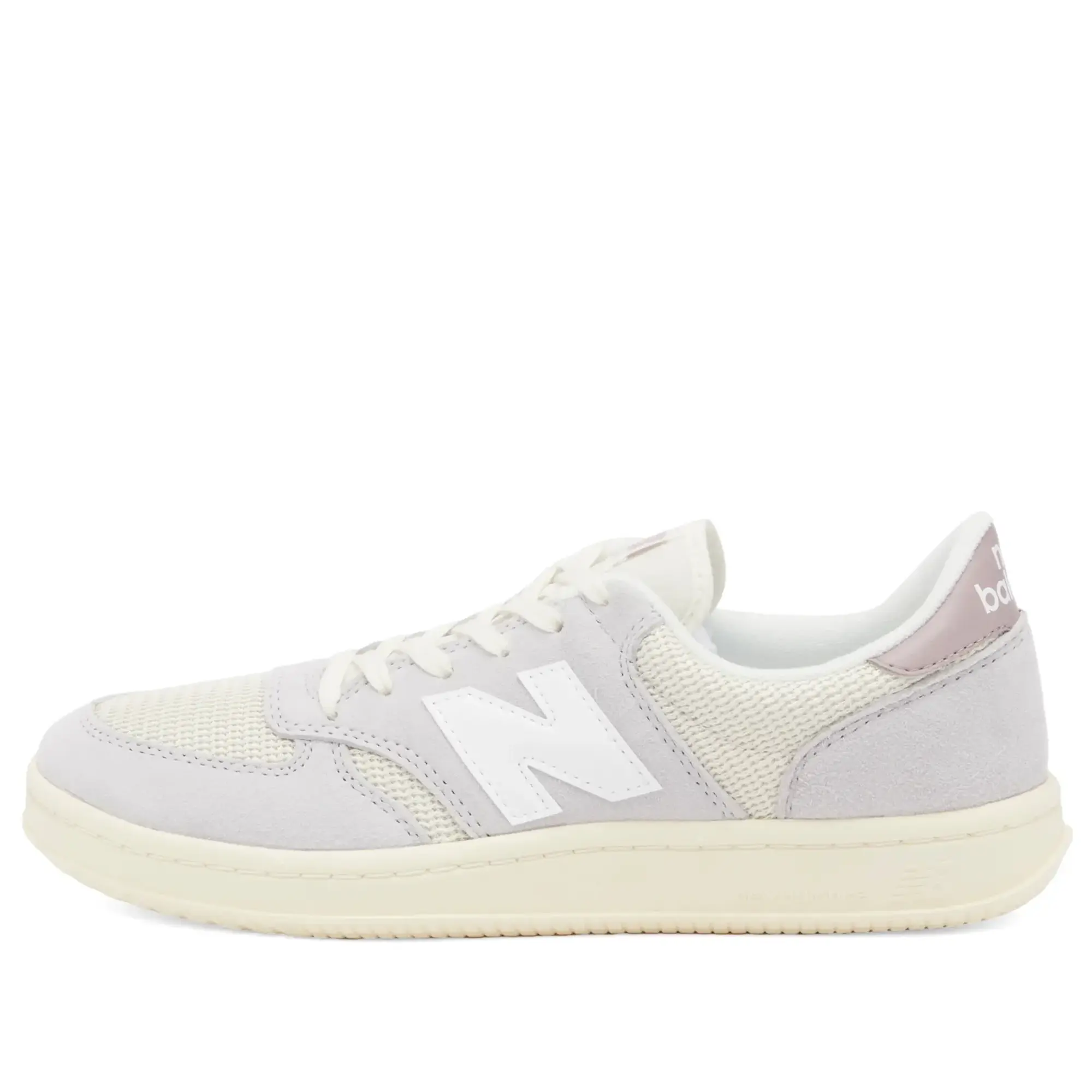 New Balance Unisex T500 in Grey/Beige/Purple/White Suede/Mesh