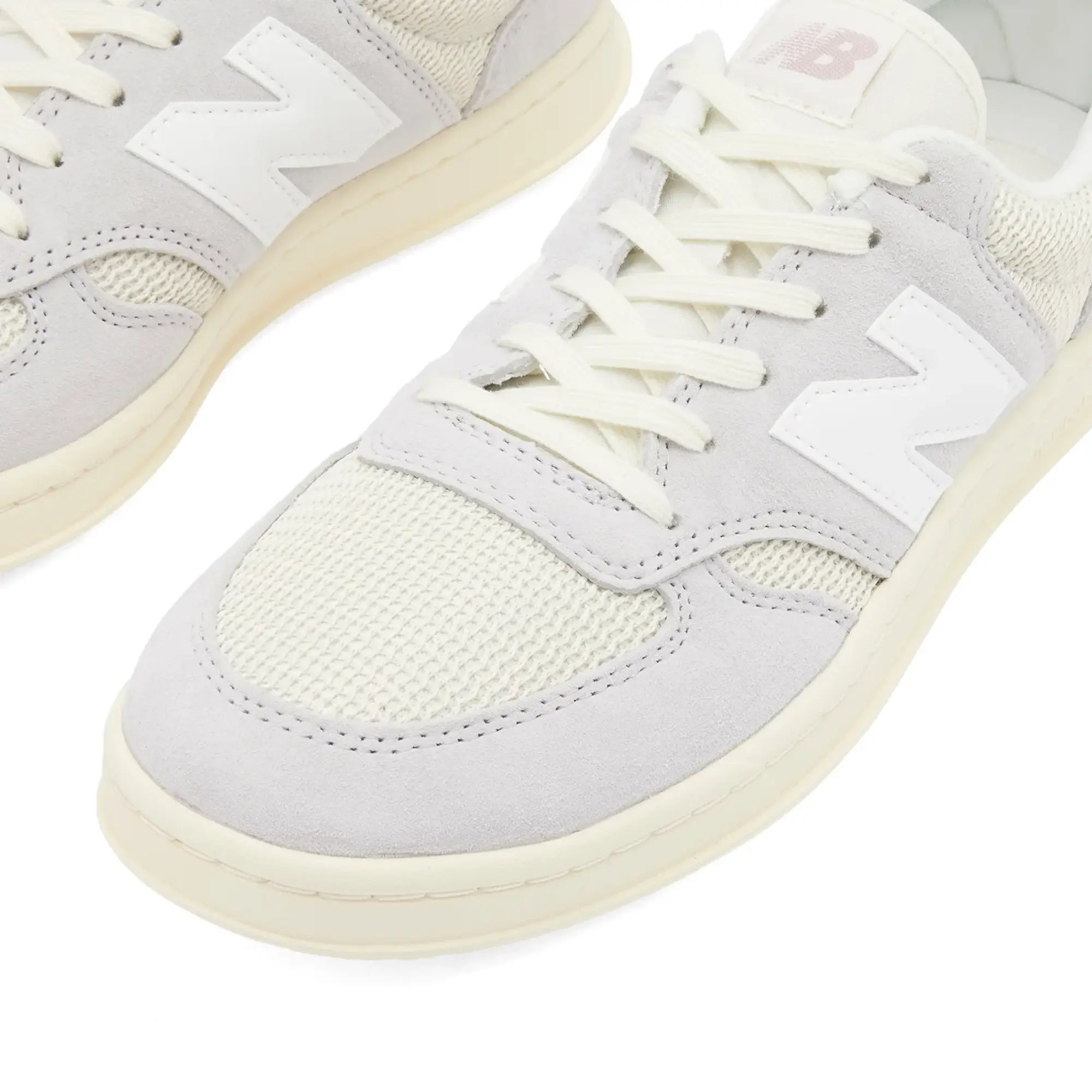 New Balance Unisex T500 in Grey/Beige/Purple/White Suede/Mesh