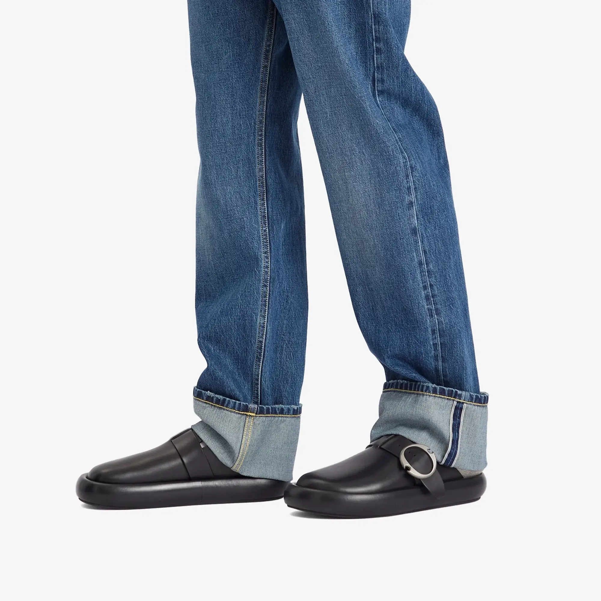 Alexander McQueen Men's Leather Clog Black/Silver