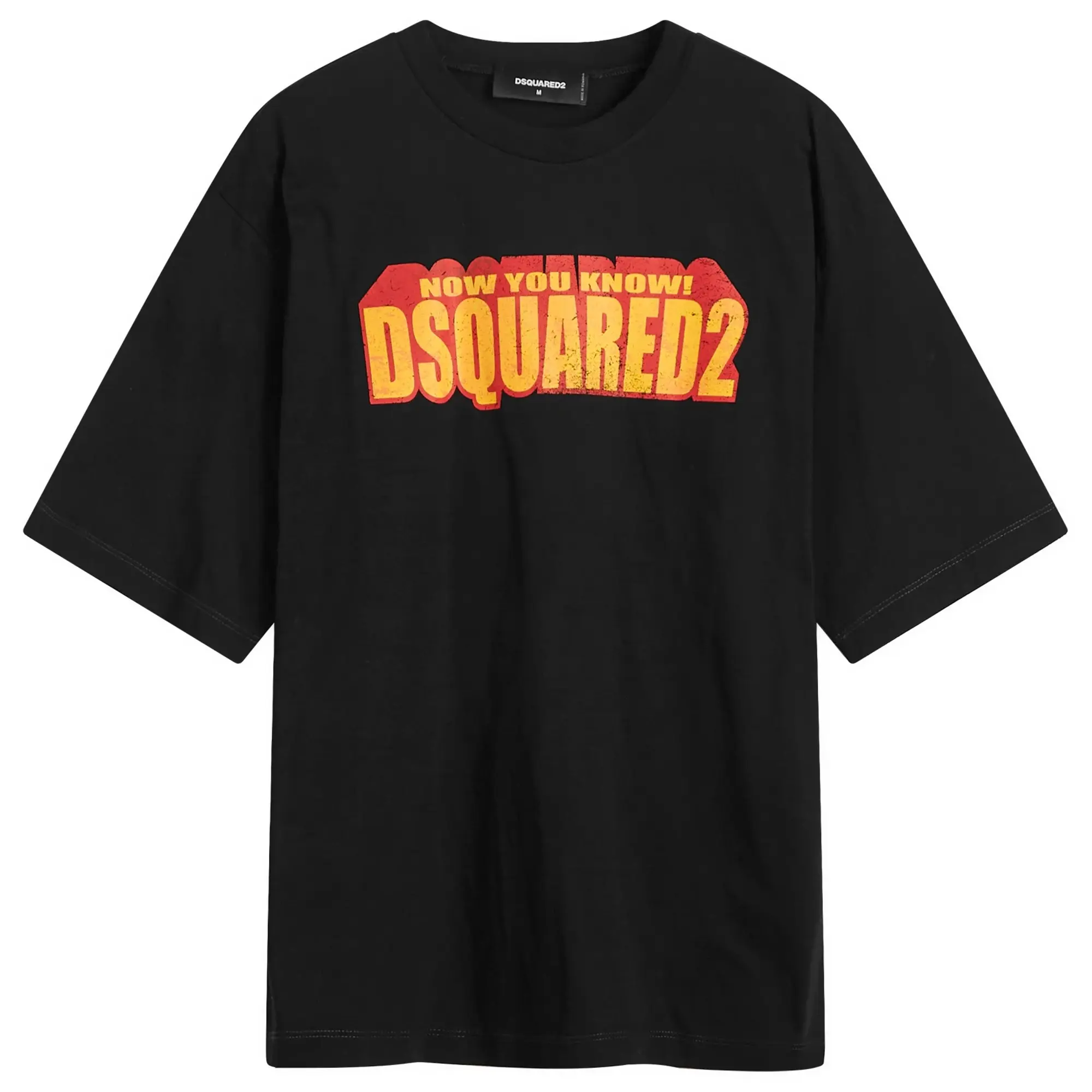 Dsquared2 Men's 3D Logo Loose Fit T-Shirt Black