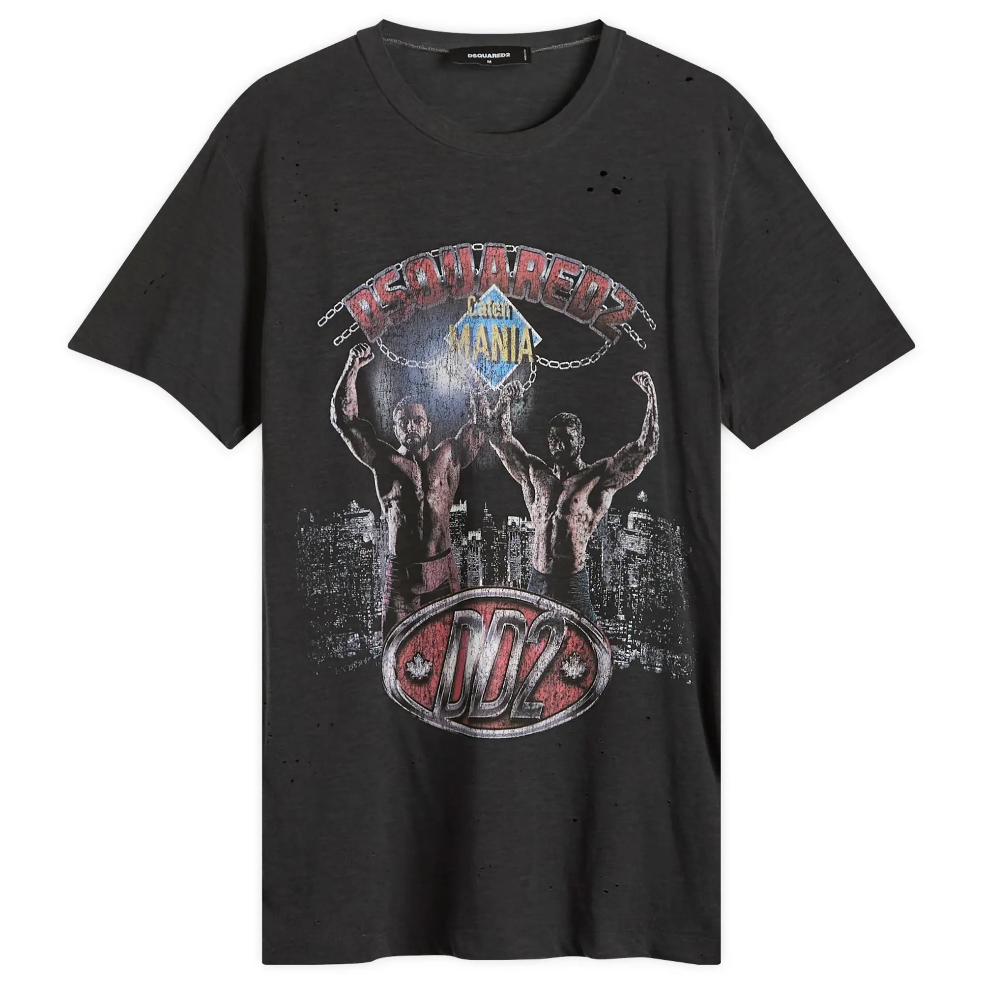 Dsquared2 Men's Cigarette Fit T-Shirt Charcoal