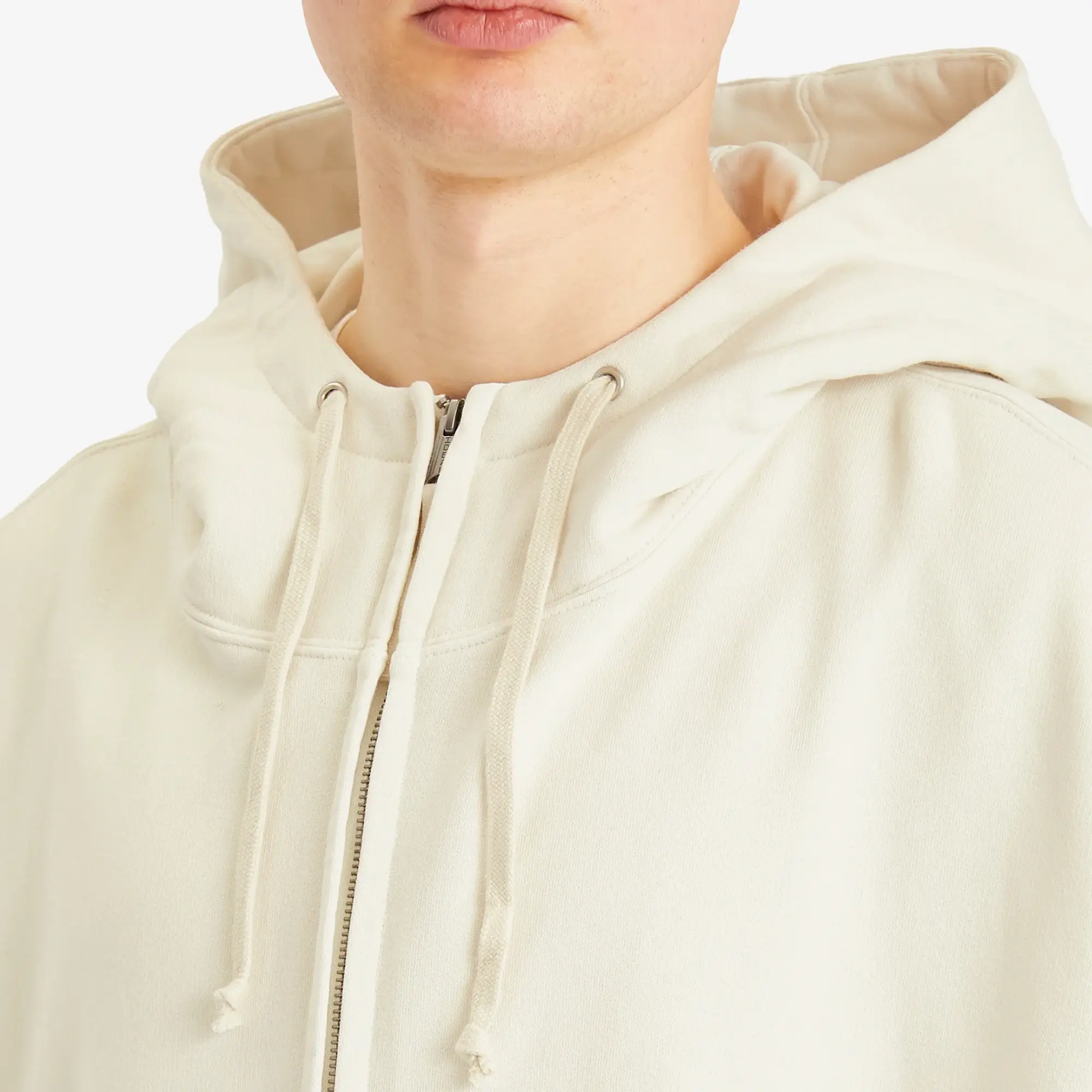 Maison Margiela Men's Numbers Jersey Hoodie Ecru