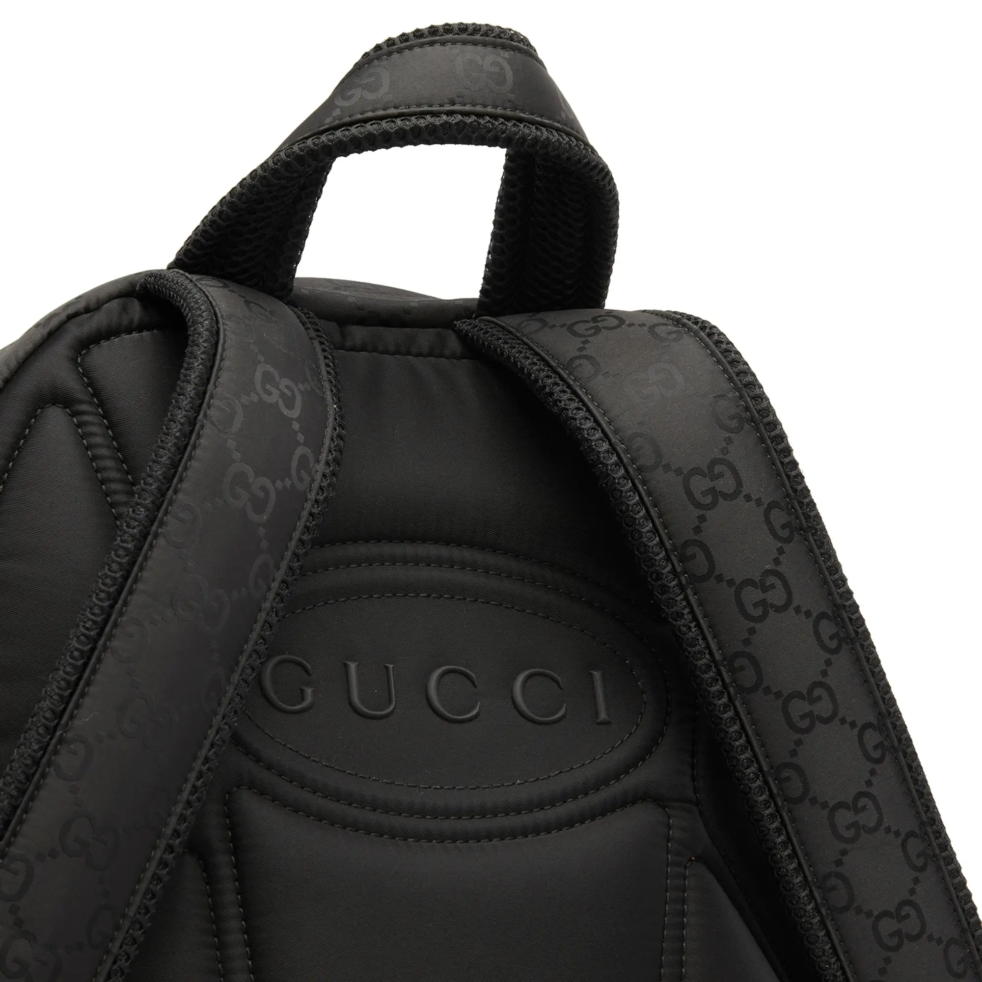 Gucci Men's Nylon GG Backpack Black