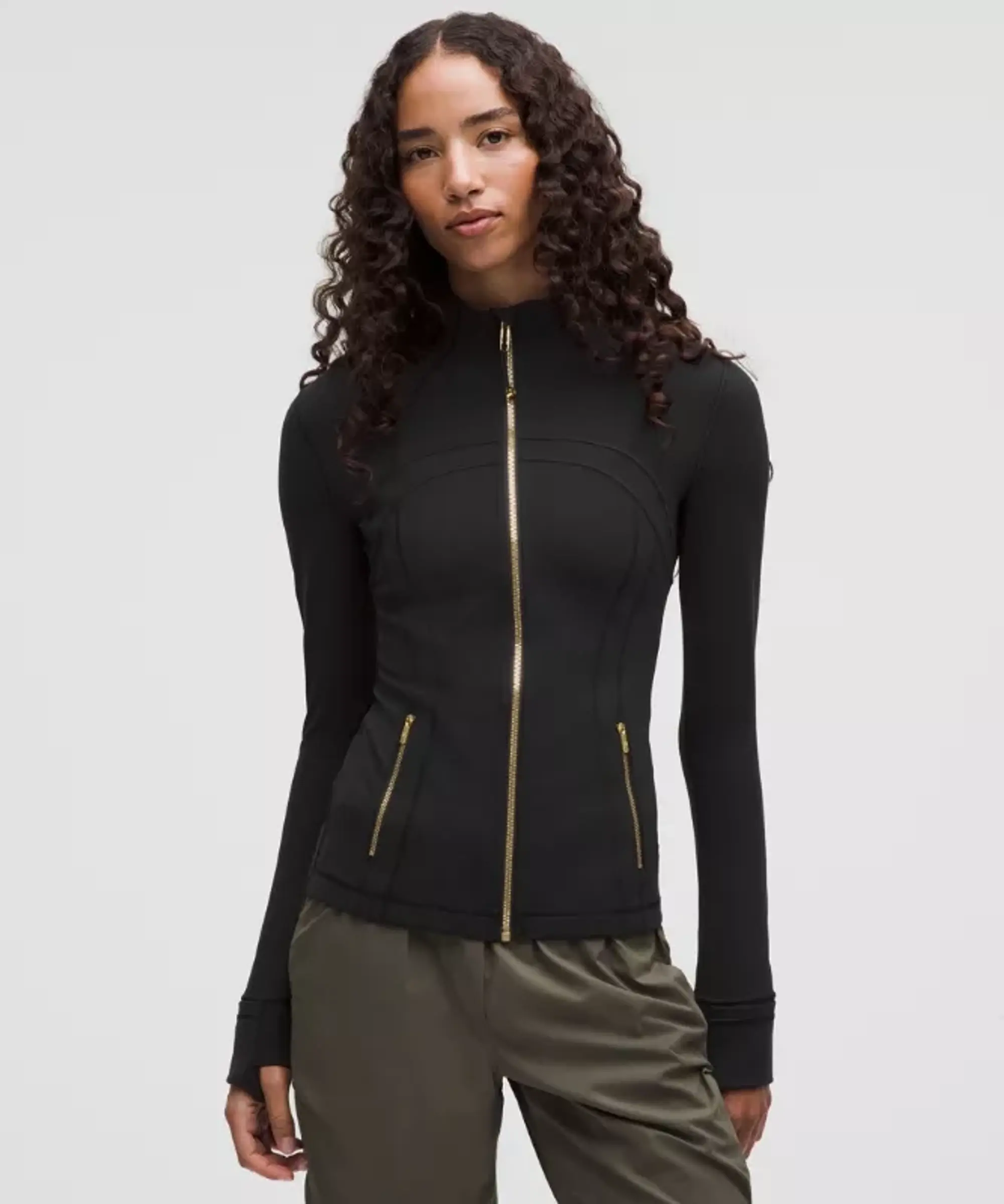 lululemon IE lululemon – Women's Define Jacket Nulu – Color Black/Gold – Size 14