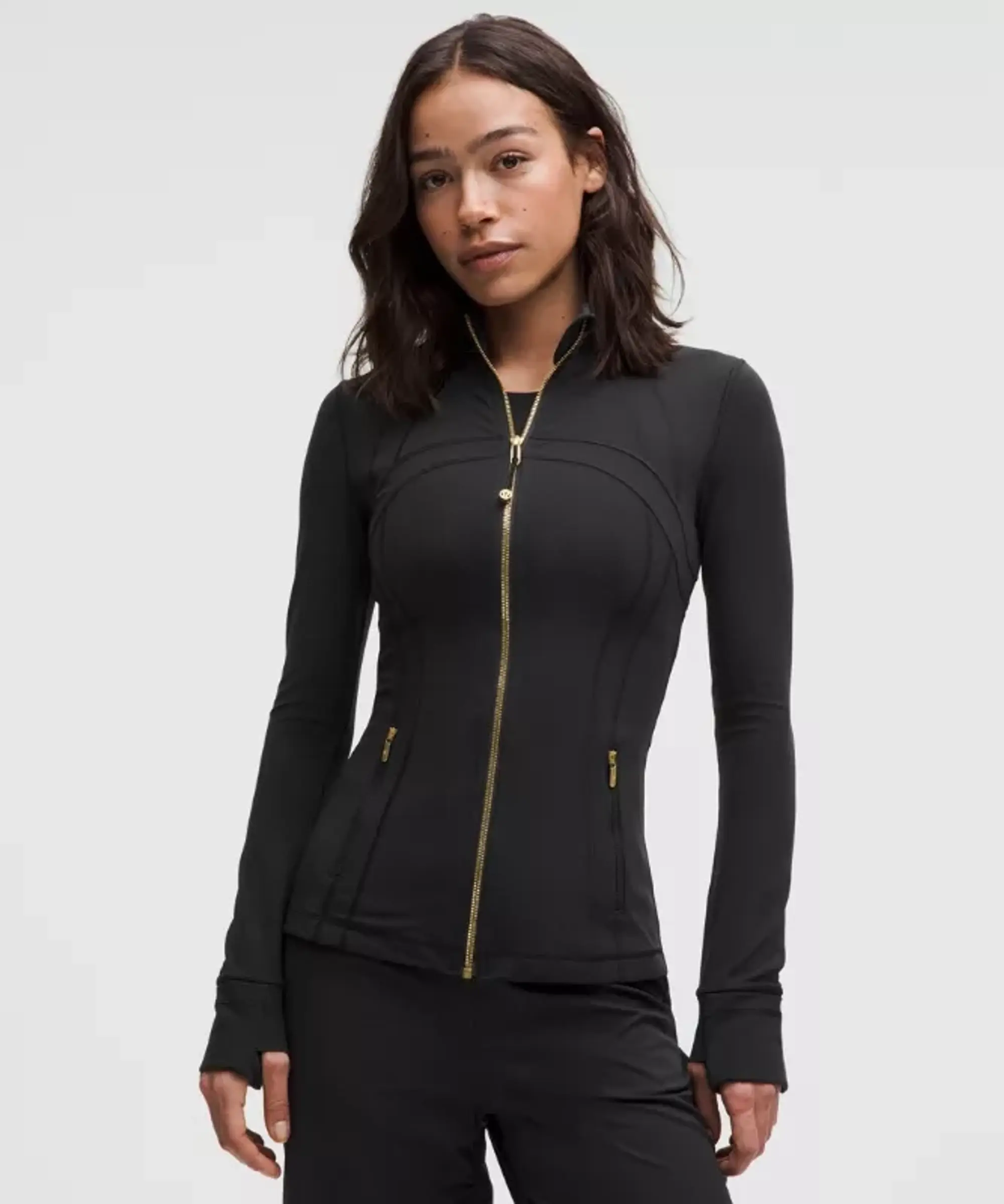 lululemon IE lululemon – Women's Define Jacket Nulu – Color Black/Gold – Size 14