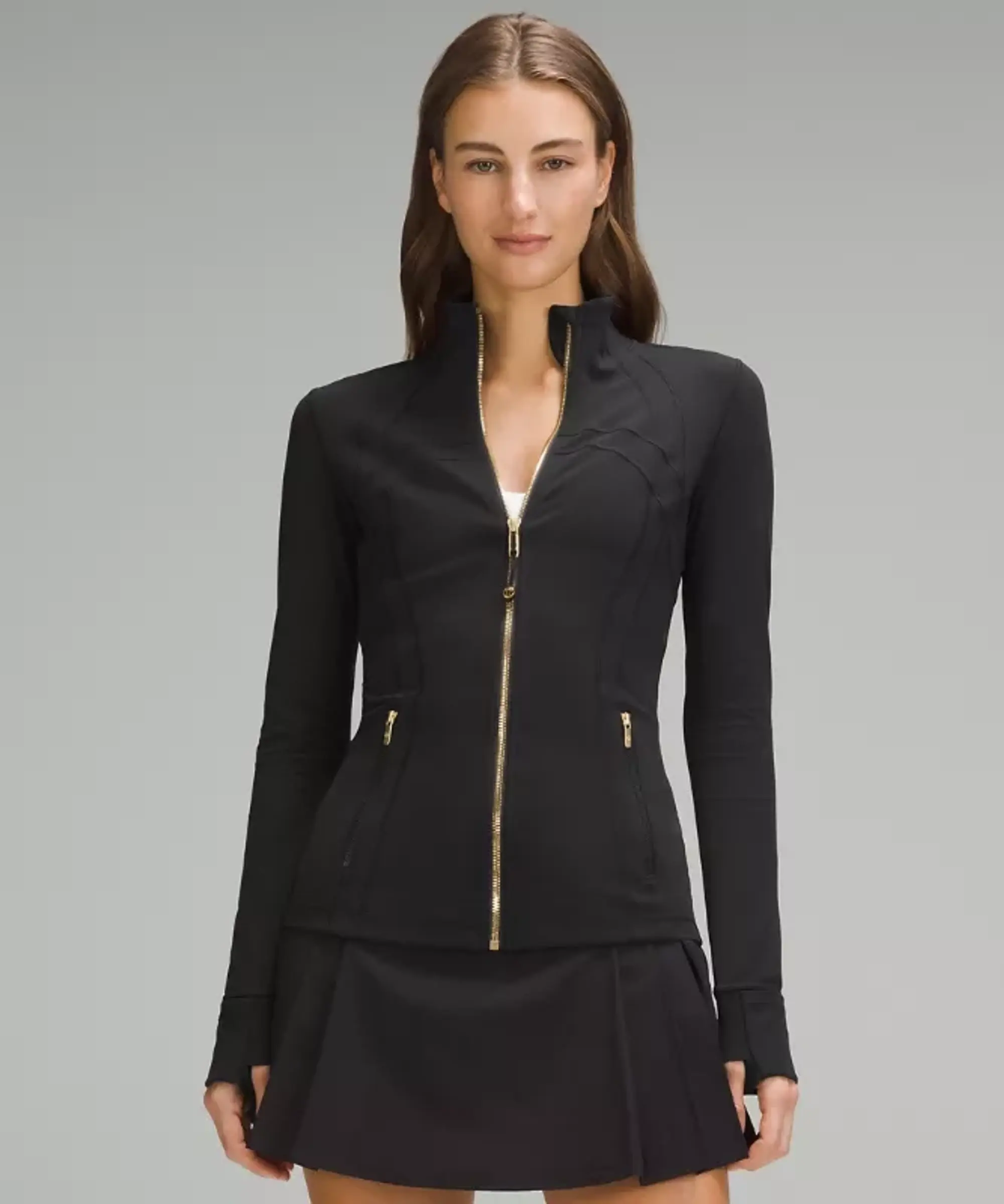 lululemon IE lululemon – Women's Define Jacket Nulu – Color Black/Gold – Size 14