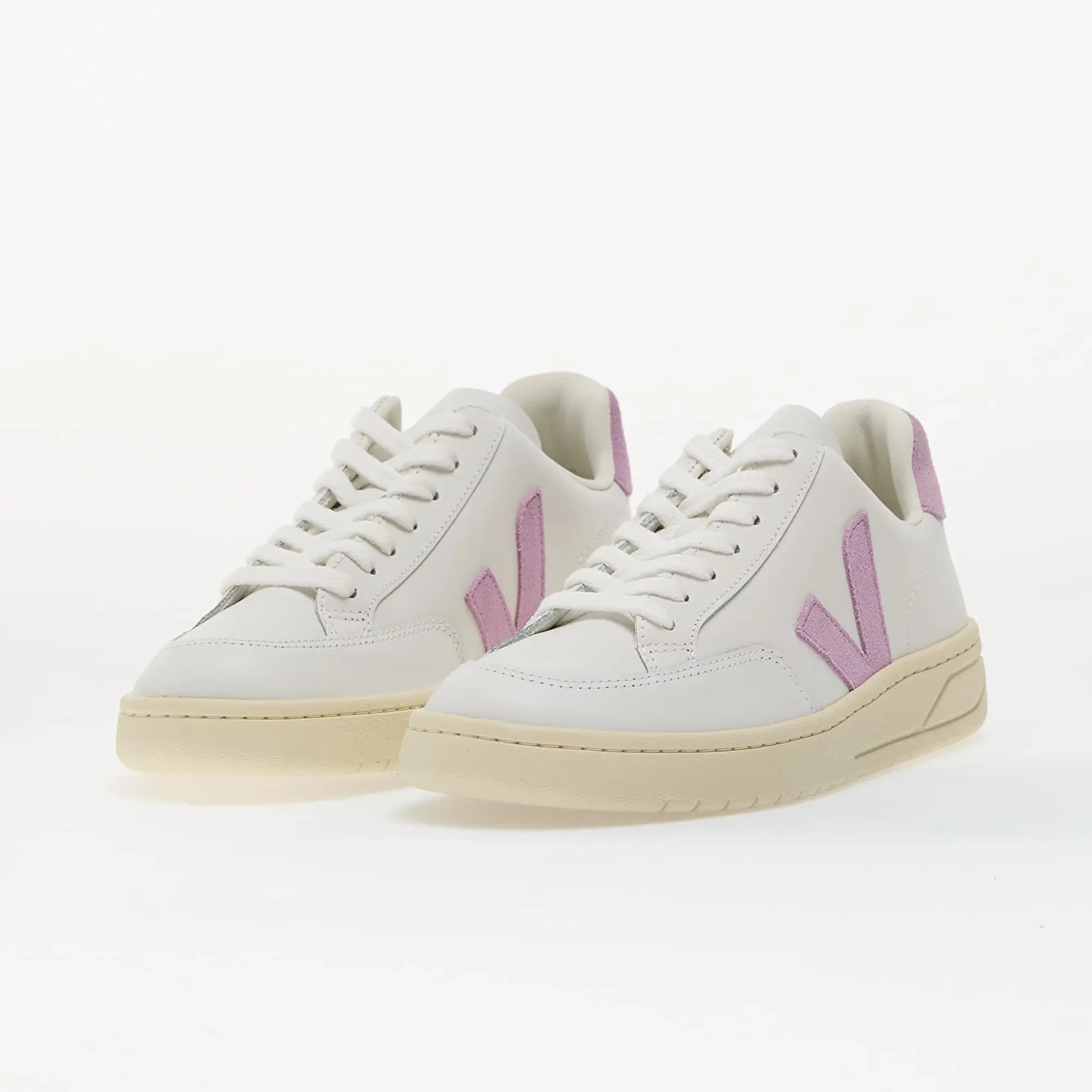 Sneakers Veja W V-12 Leather Extra-White_Orchid Eur 39