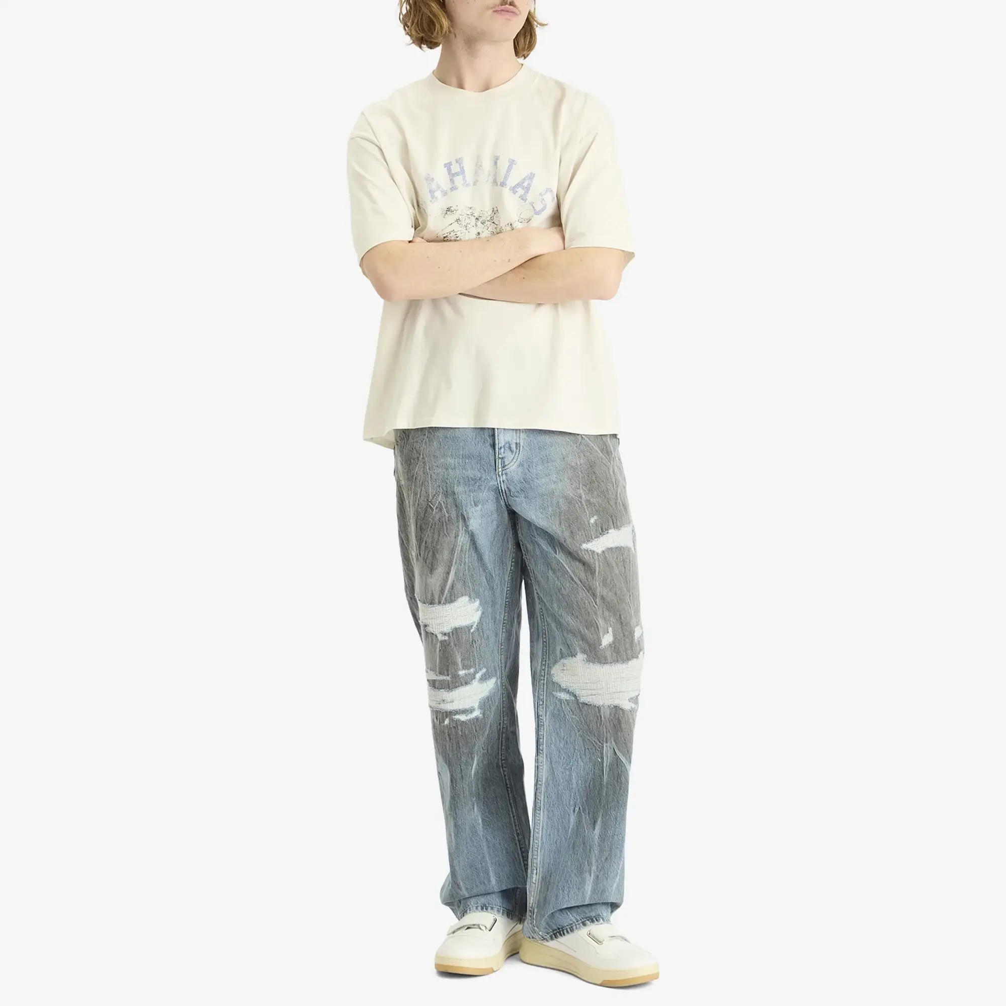 Nahmias Men's Phys. Ed. Boxy T-Shirt Egg White Jersey