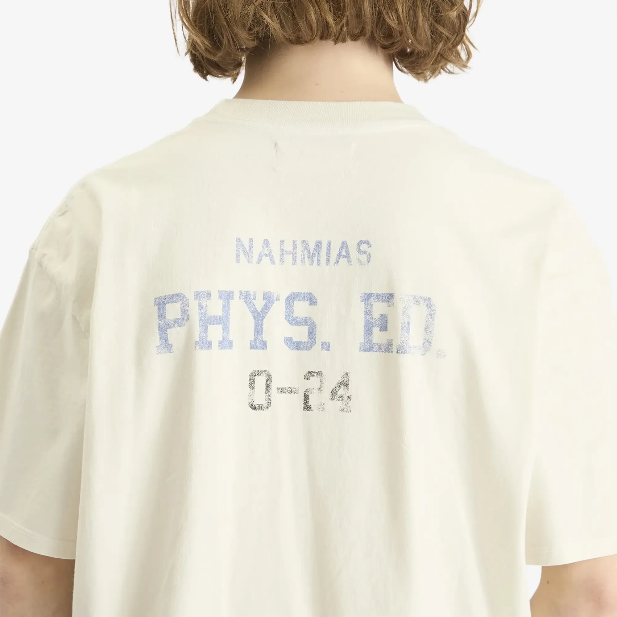 Nahmias Men's Phys. Ed. Boxy T-Shirt Egg White Jersey