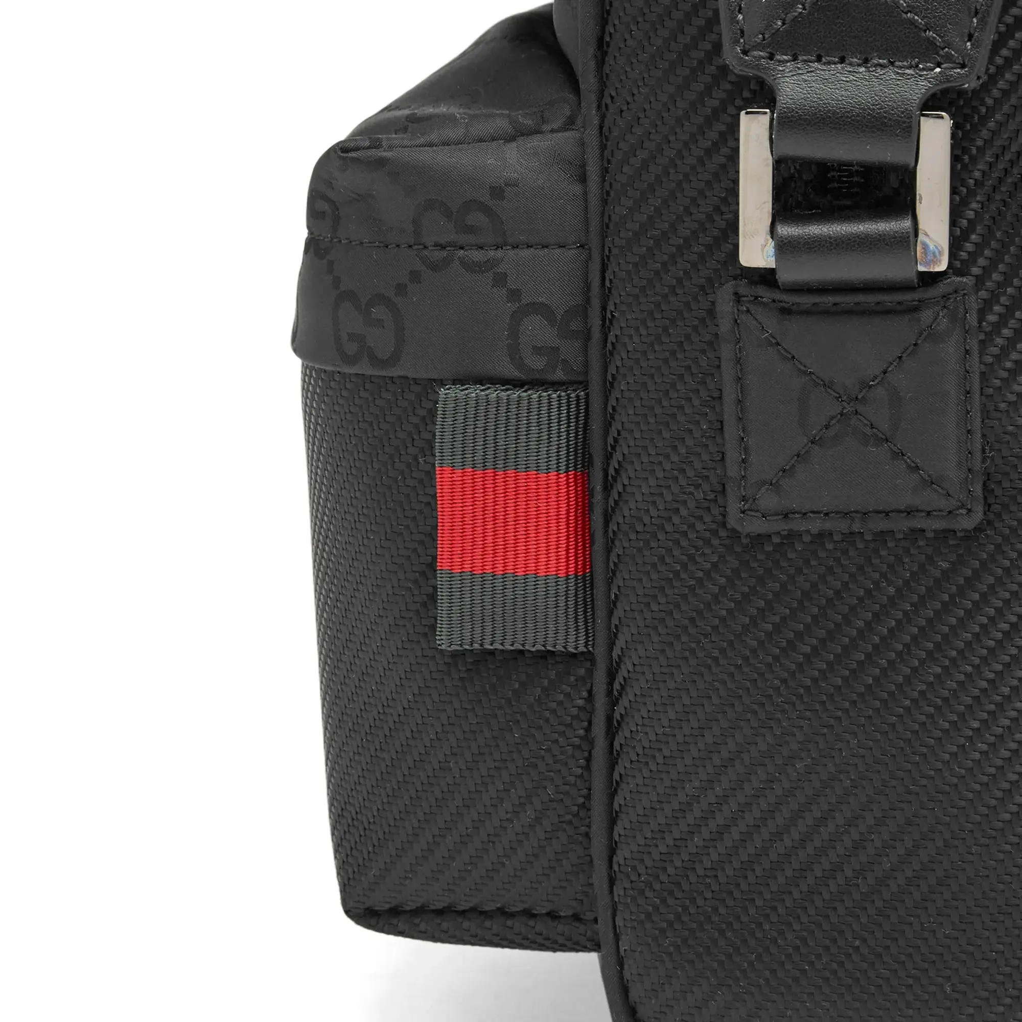 Gucci Men's Nylon GG Crossbody Bag Black