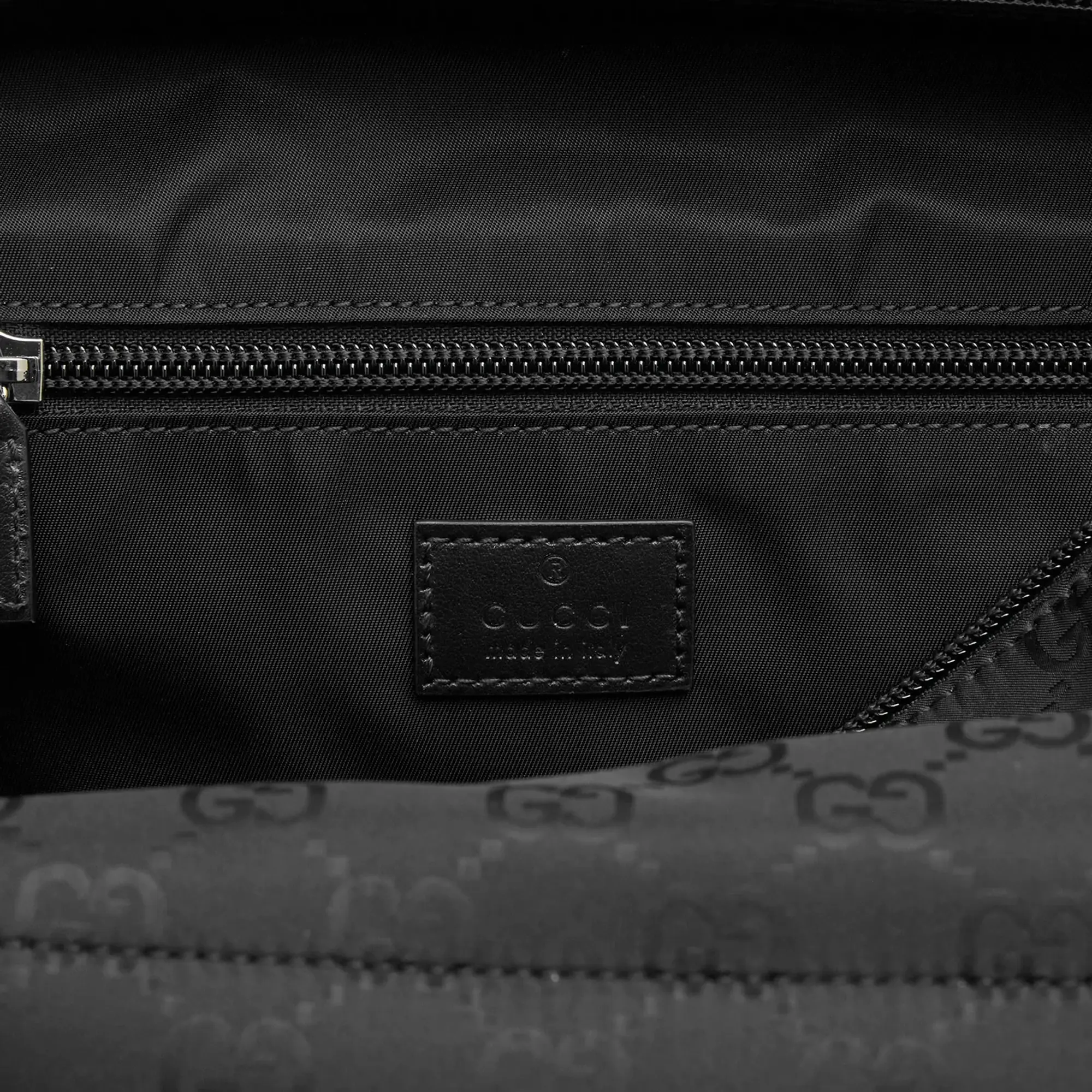 Gucci Men's Nylon GG Crossbody Bag Black