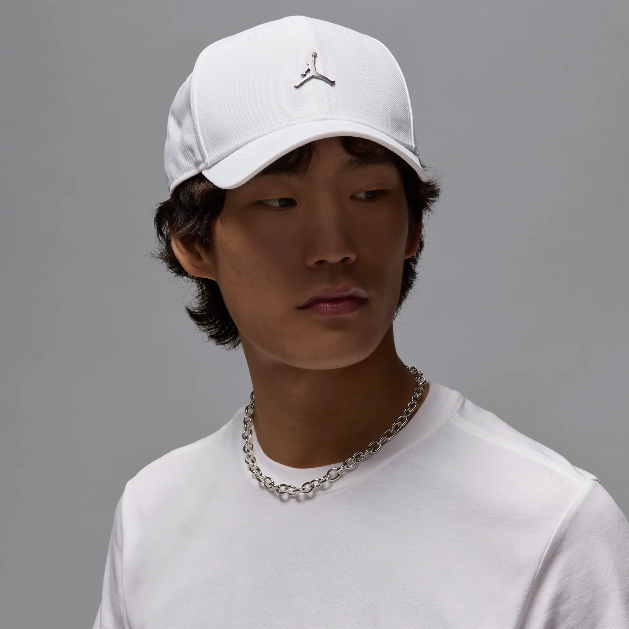 Nike Jordan Rise Structured Metal Jumpman Hat - White - Nylon