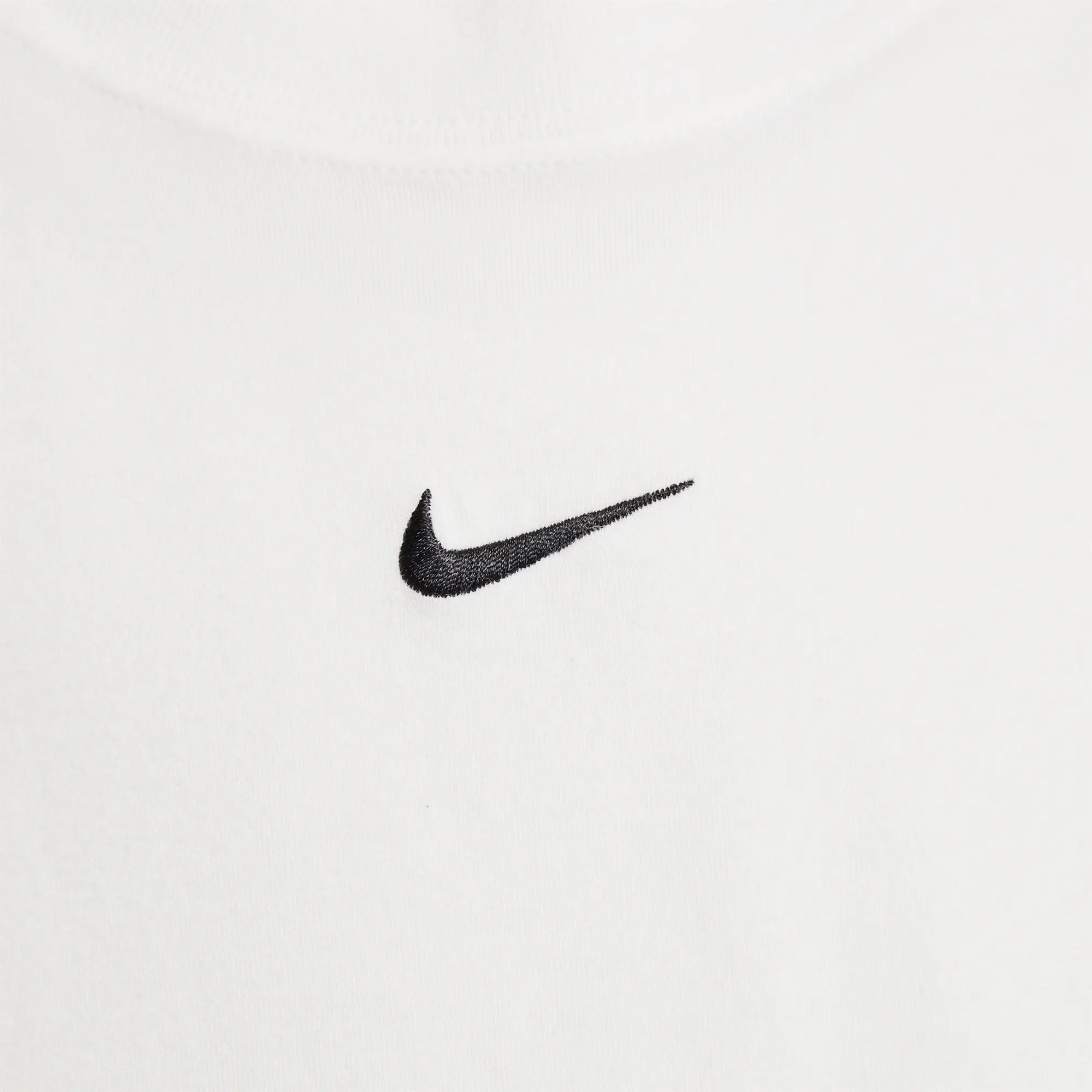 Nike Sportswear Older Kids' (Girls') Cropped T-Shirt - White - Modal/Cotton/Elastane