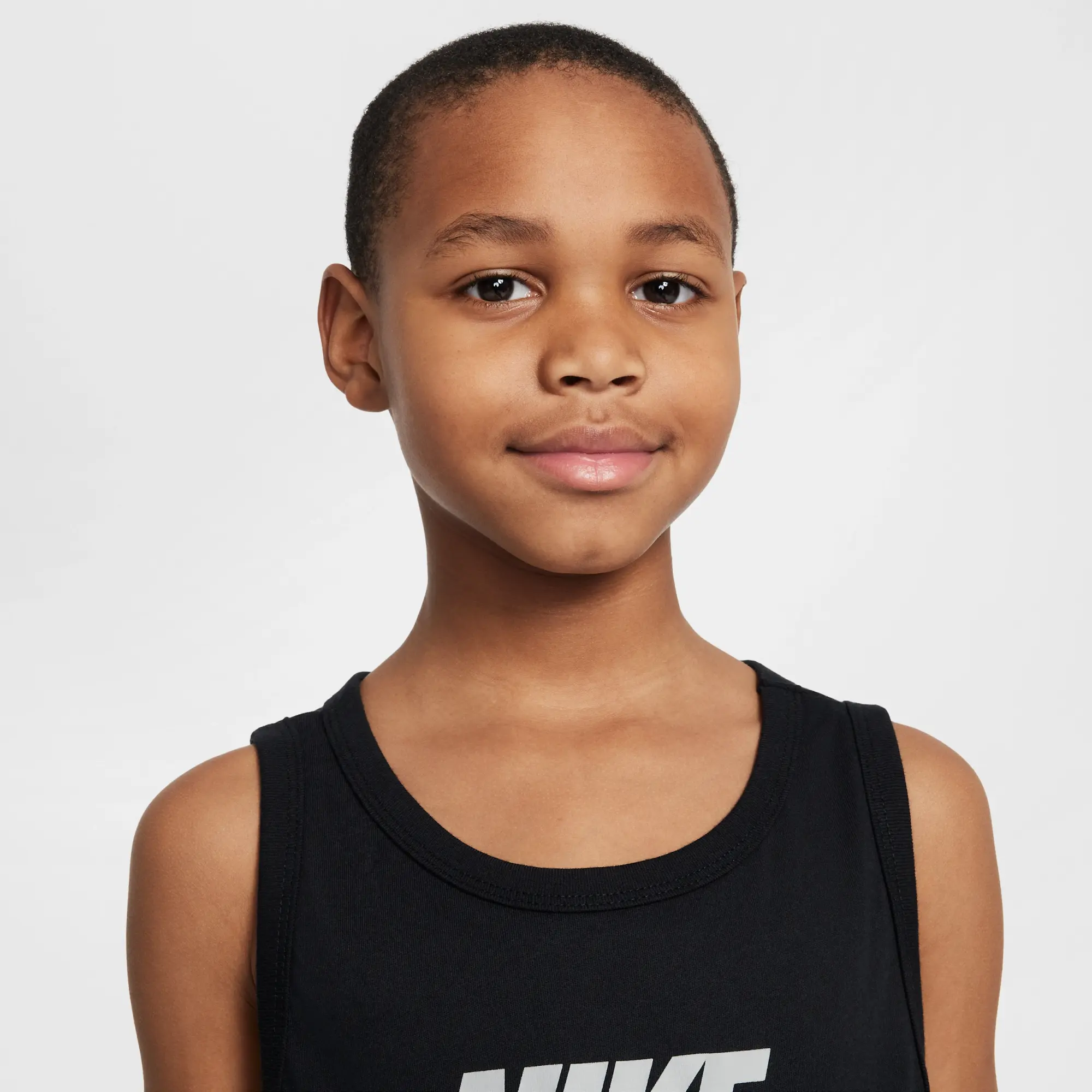 Nike Sportswear Older Kids' Tank Top - Black - Cotton