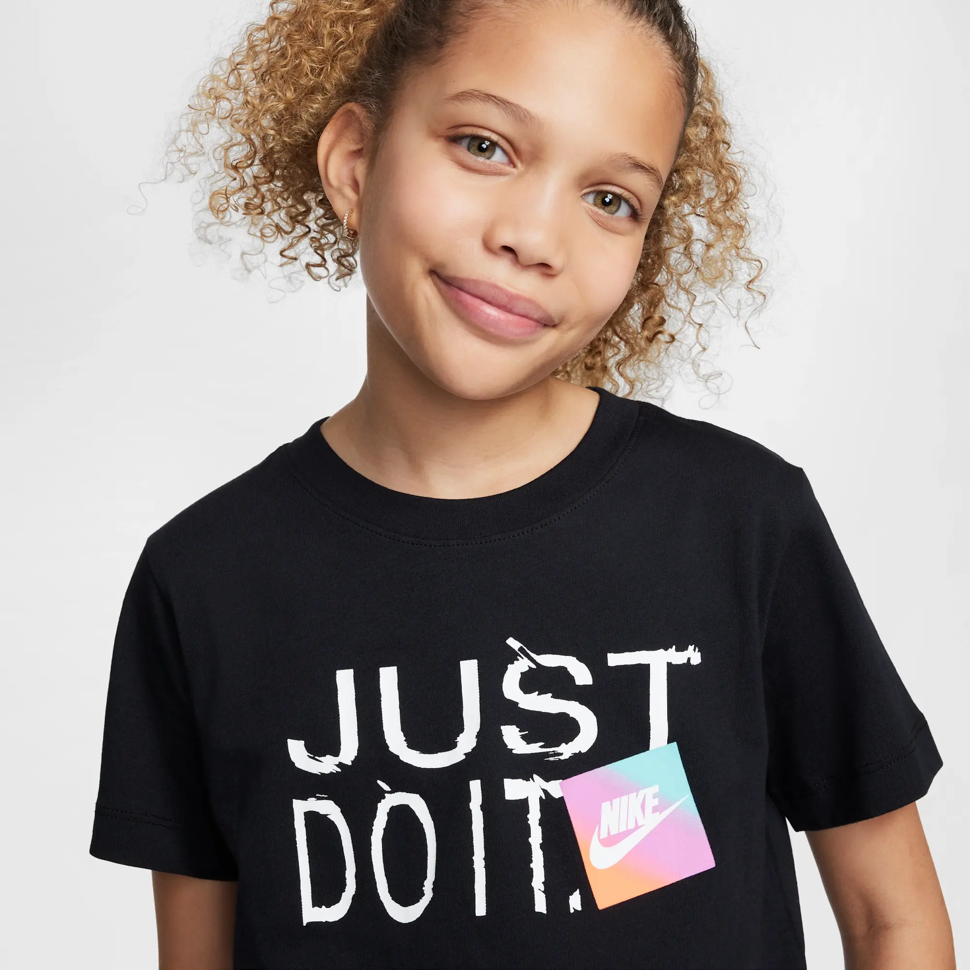 Nike Sportswear Older Kids' T-Shirt - Black - Cotton
