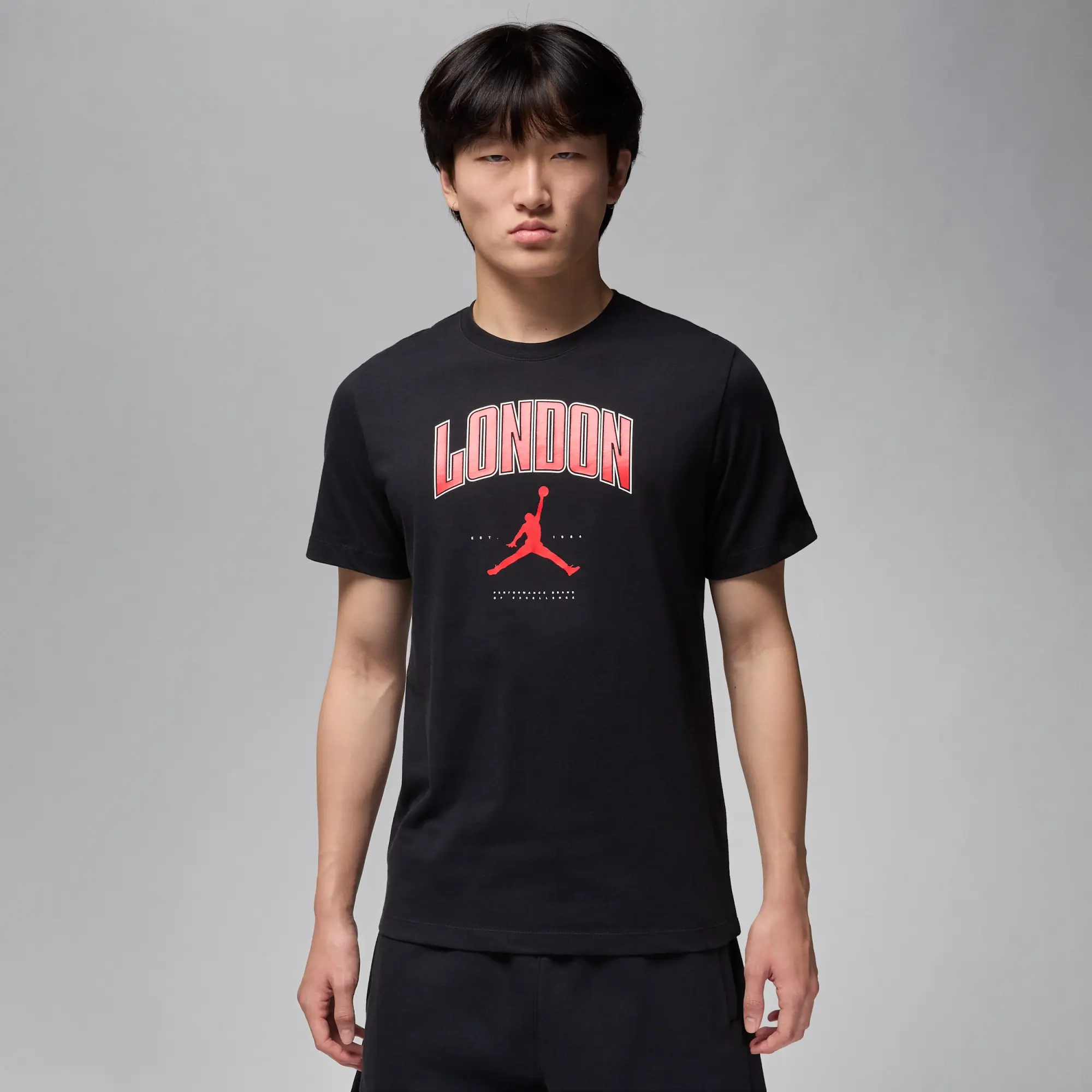Nike Jordan Men's London T-Shirt - Black - Cotton