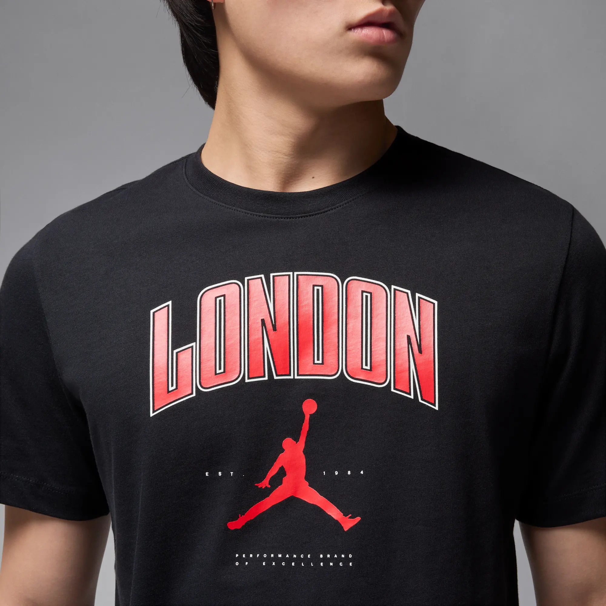 Nike Jordan Men's London T-Shirt - Black - Cotton