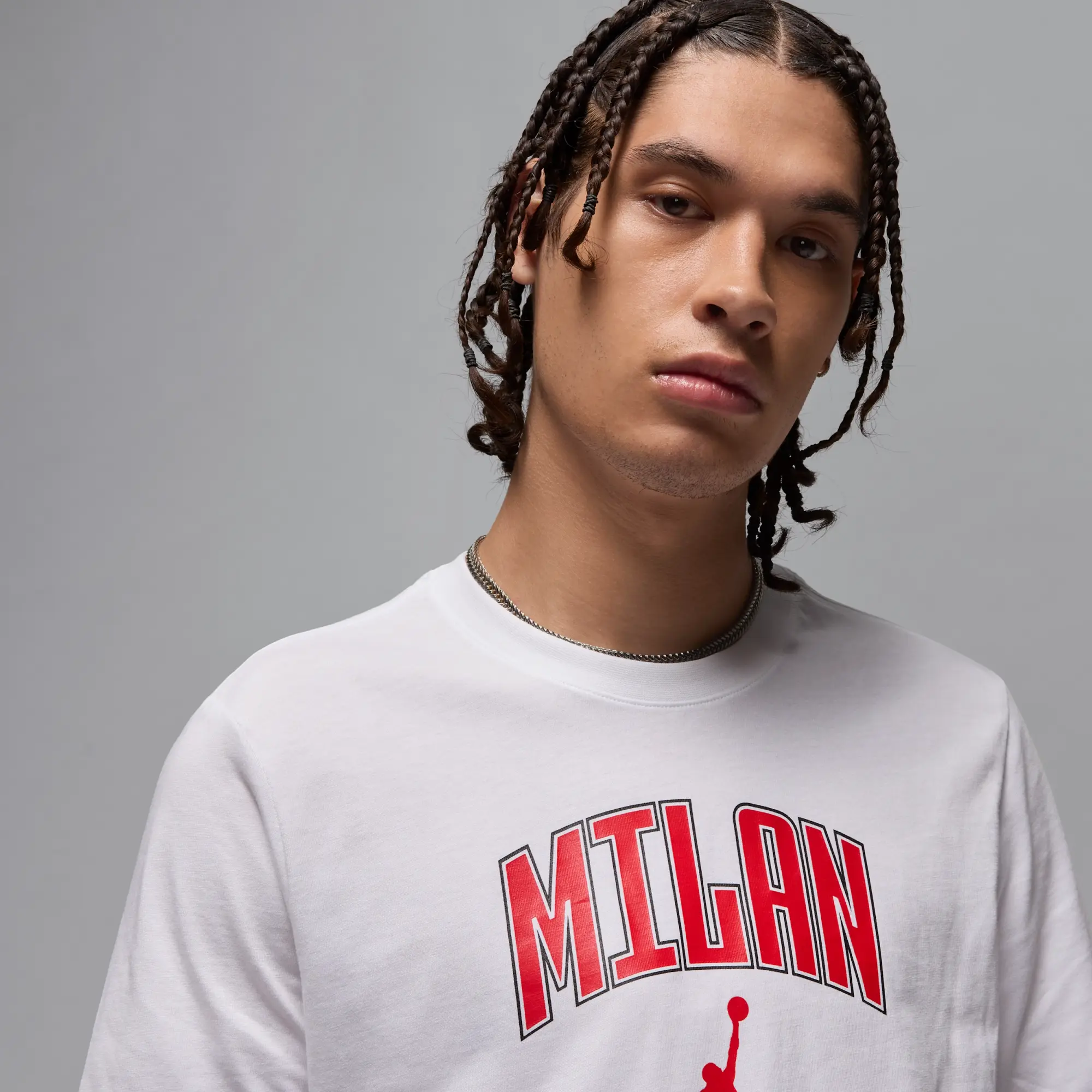 Nike Jordan Men's Milan T-Shirt - White - Cotton