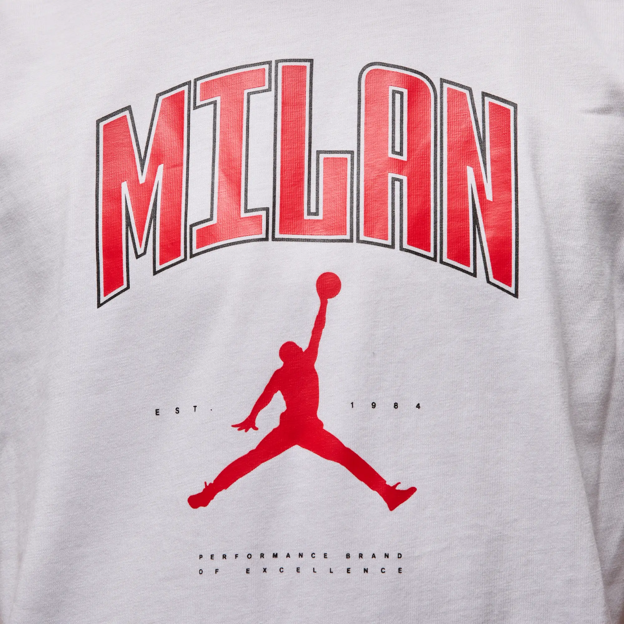 Nike Jordan Men's Milan T-Shirt - White - Cotton