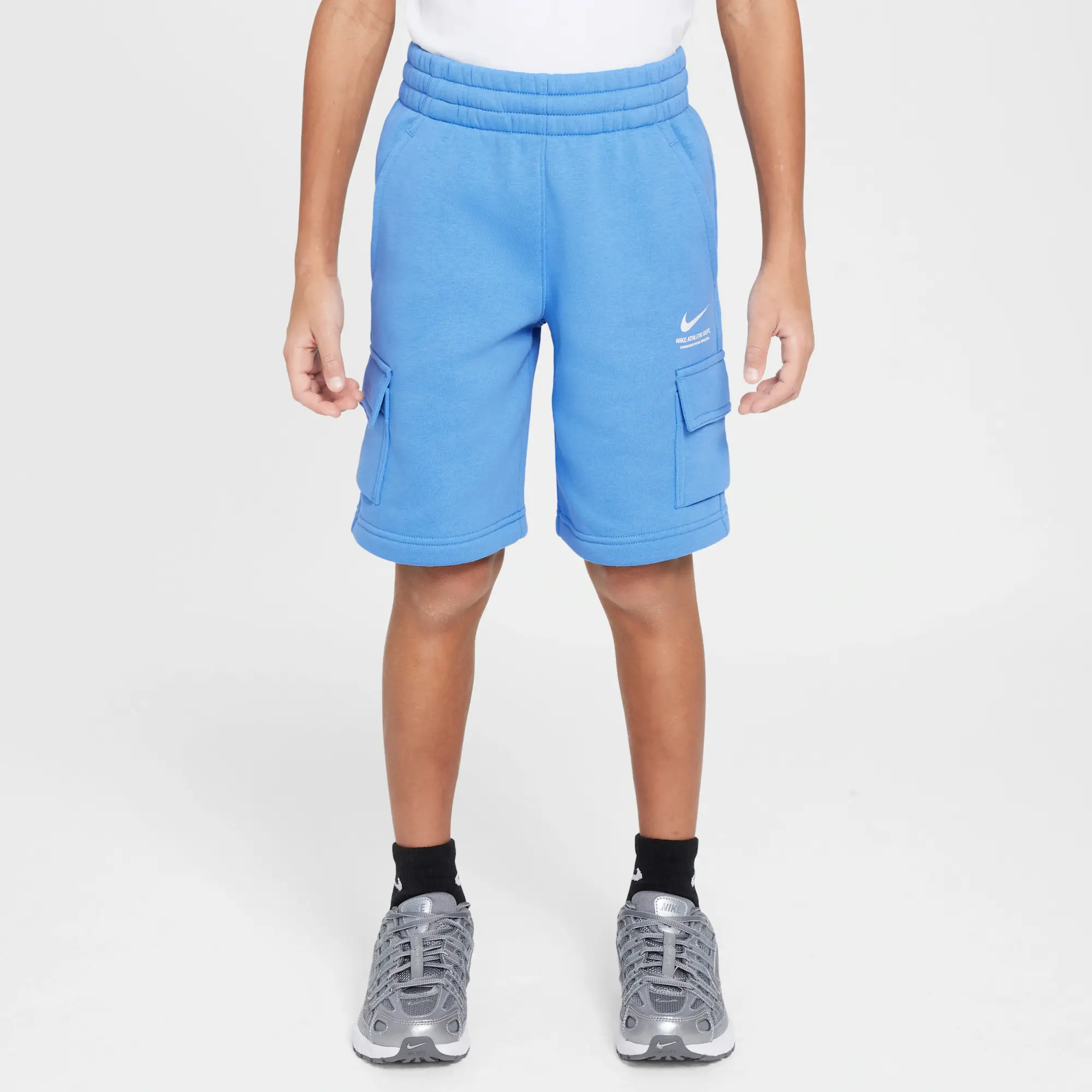 Nike Junior Standard Issue Swoosh Cargo Short - Blue - Size XL/B - Blue