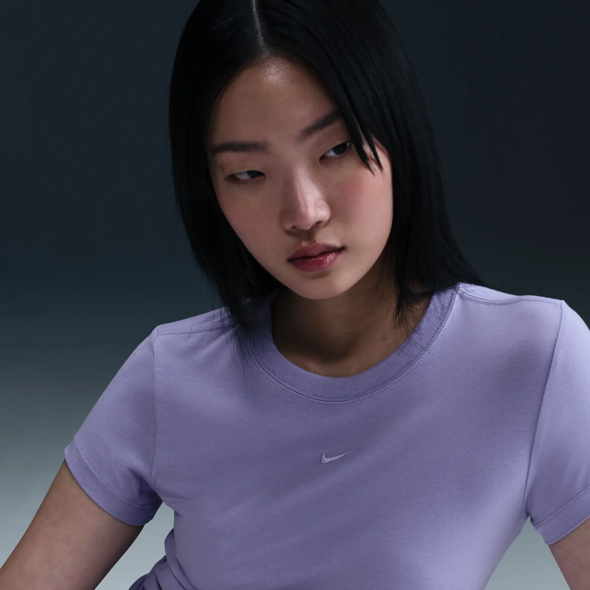 Nike Sportswear Chill Knit Women's T-Shirt - Purple - Modal/Cotton/Elastane