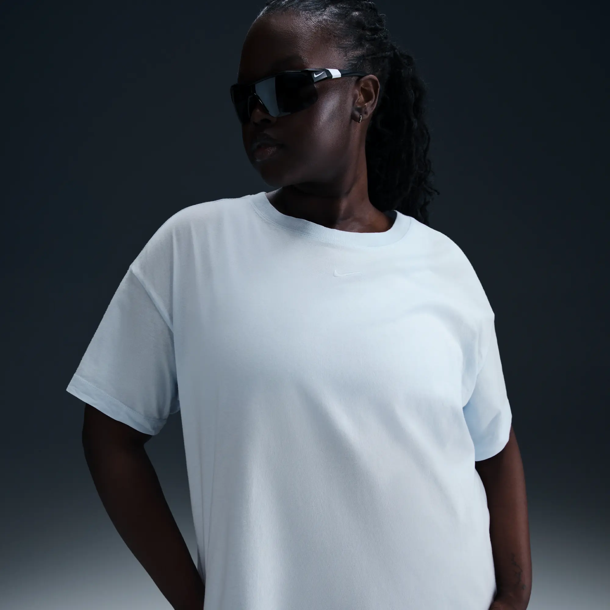 Nike Sportswear Essential Women's T-Shirt - Blue - Cotton