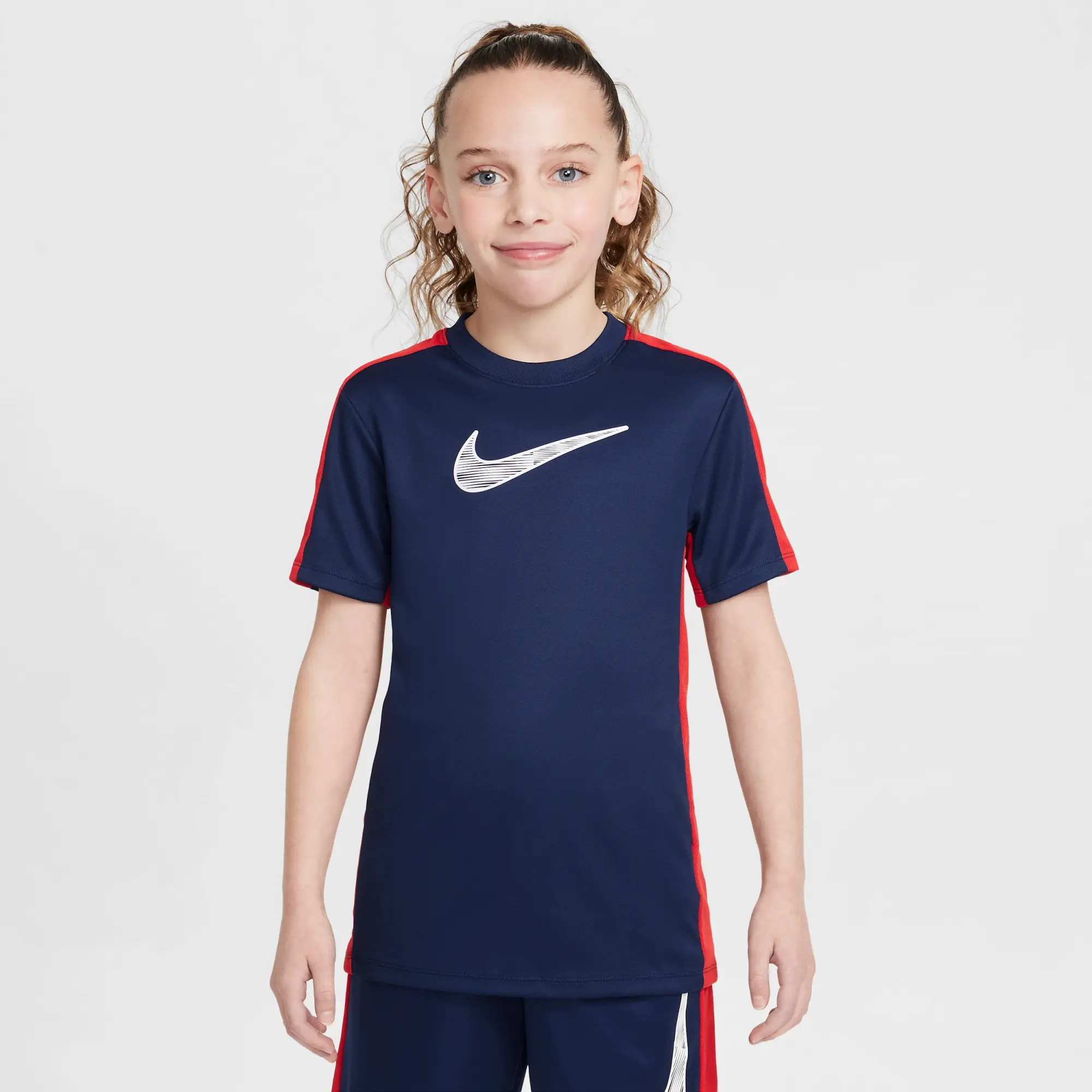 Nike Trophy23 Older Kids' Dri-FIT Short-Sleeve Top - Blue - Polyester