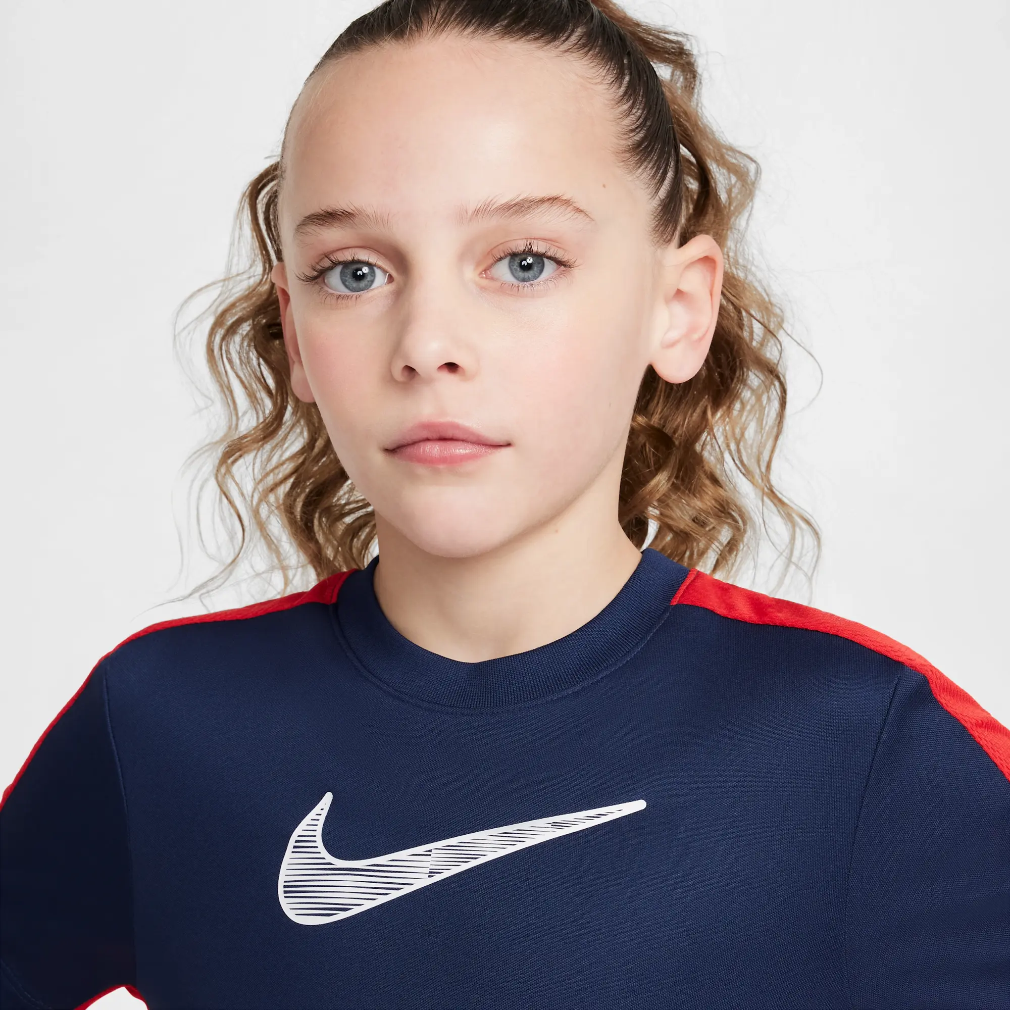 Nike Trophy23 Older Kids' Dri-FIT Short-Sleeve Top - Blue - Polyester