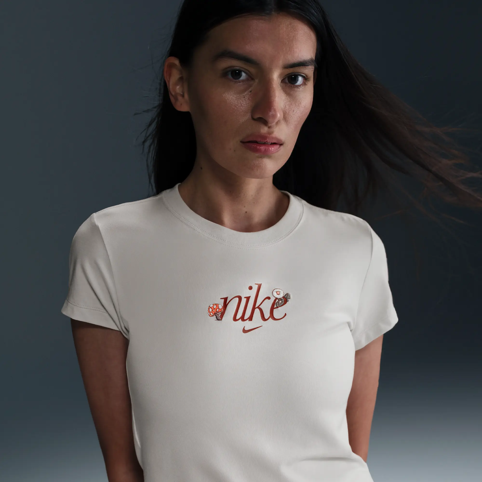 Nike Sportswear Chill Knit Women's Slim Graphic T-Shirt - Brown - Modal/Cotton/Elastane