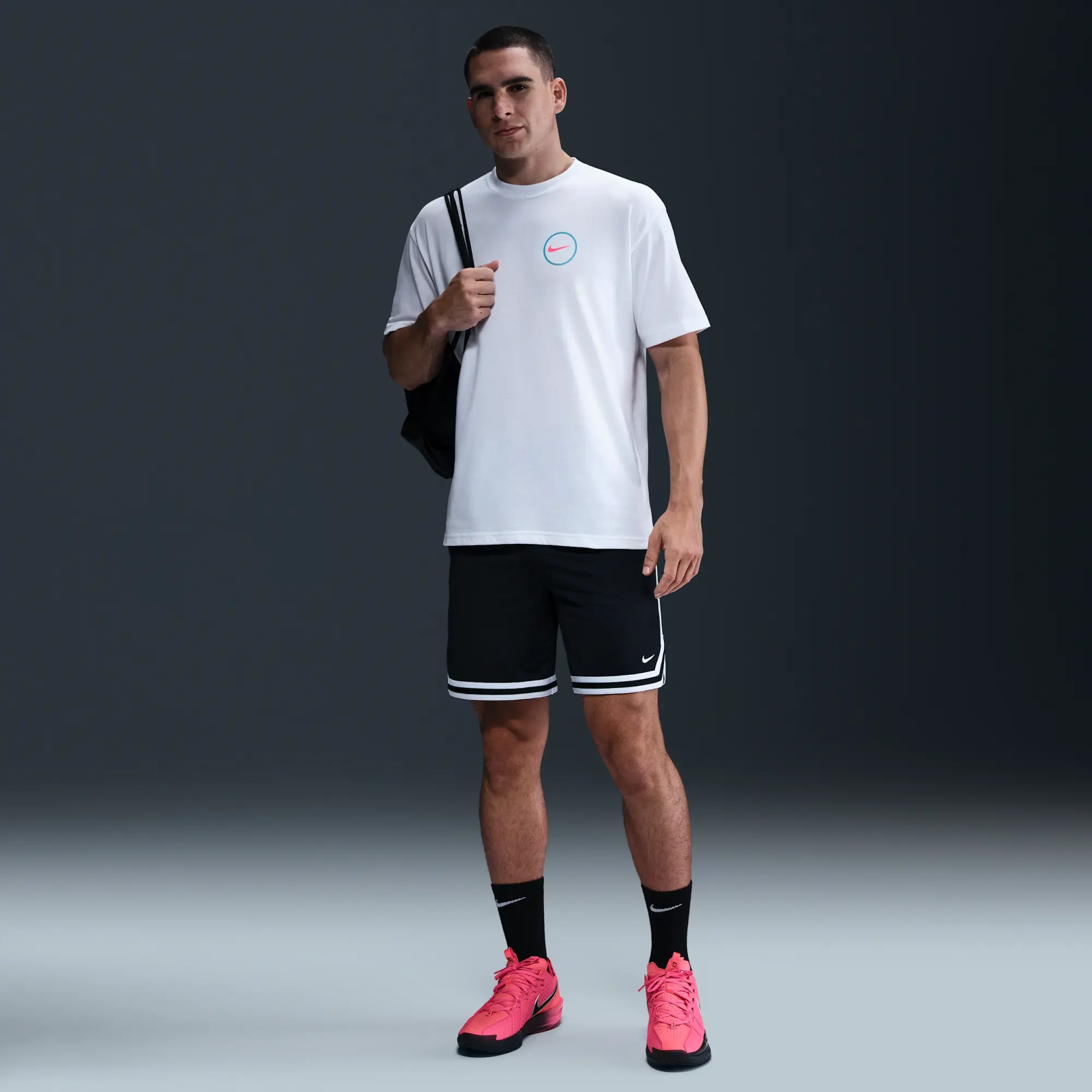 Nike Men's Max90 Basketball T-Shirt - White - Cotton