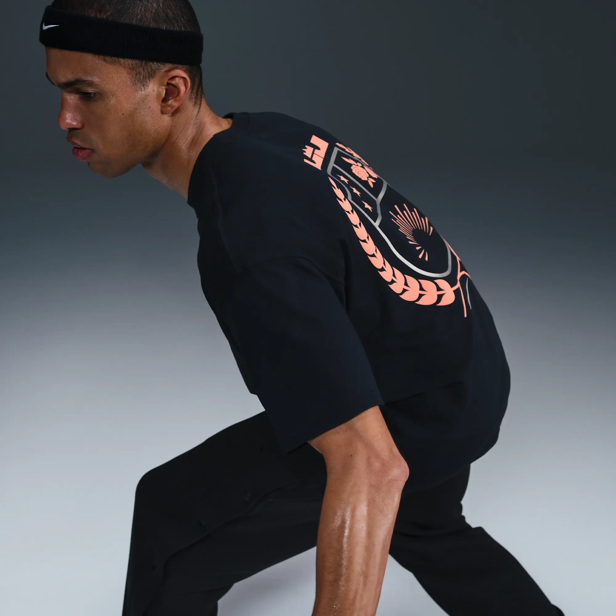 Nike LeBron Men's Max90 T-Shirt - Black - Cotton